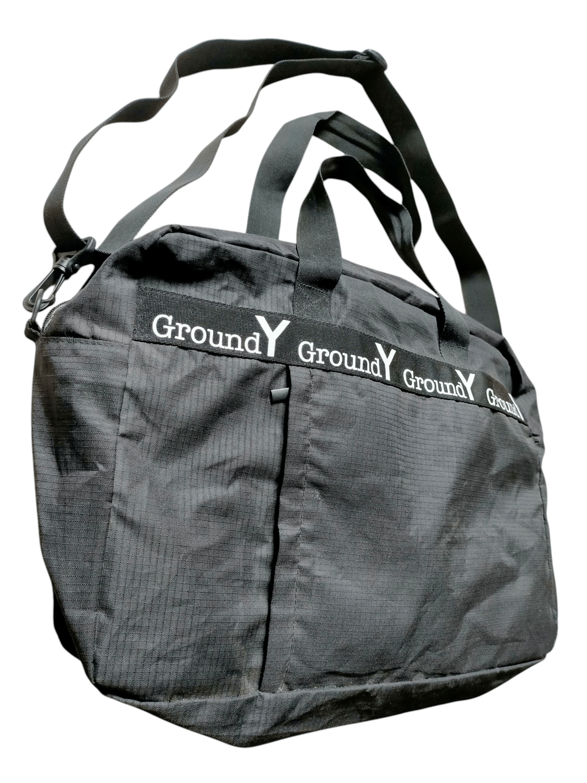 Yohji Yamamoto Ground Y Yohji Yamamoto Duffle Black Bag Size ONE SIZE - 2 Thumbnail