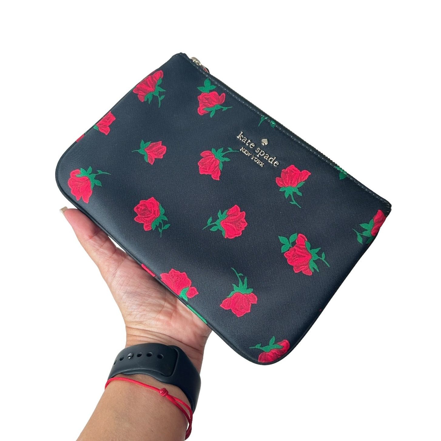 Kate Spade Kate Spade Chelsea Rose Toss Medium Nylon Wristlet Pouch Size ONE SIZE - 7 Thumbnail