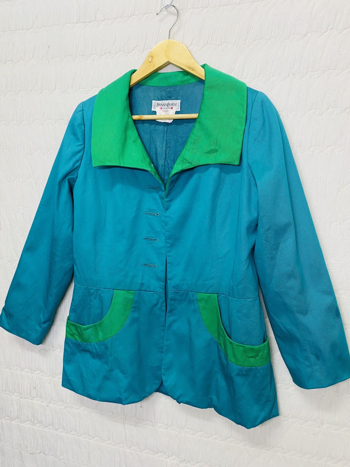 Vintage × Yves Saint Laurent (L) VINTAGE RIVE GAUCHE YVES SAINT LAURENT JACKET Size XS / US 0-2 / IT 36-38 - 3 Thumbnail