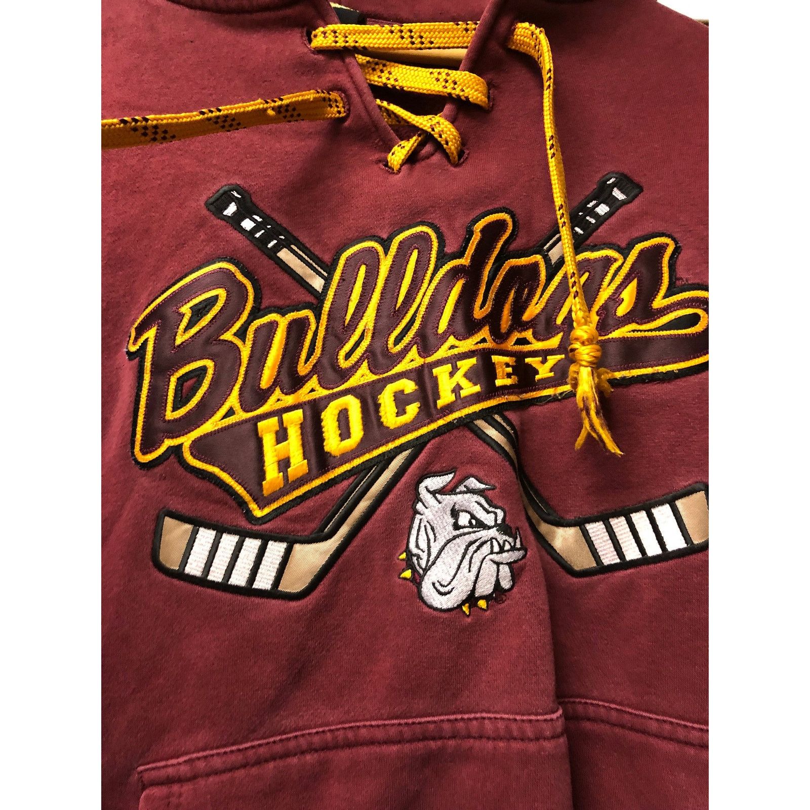 Signatures Vintage Minnesota Duluth bulldogs hockey hoodie size small Size US S / EU 44-46 / 1 - 2 Thumbnail