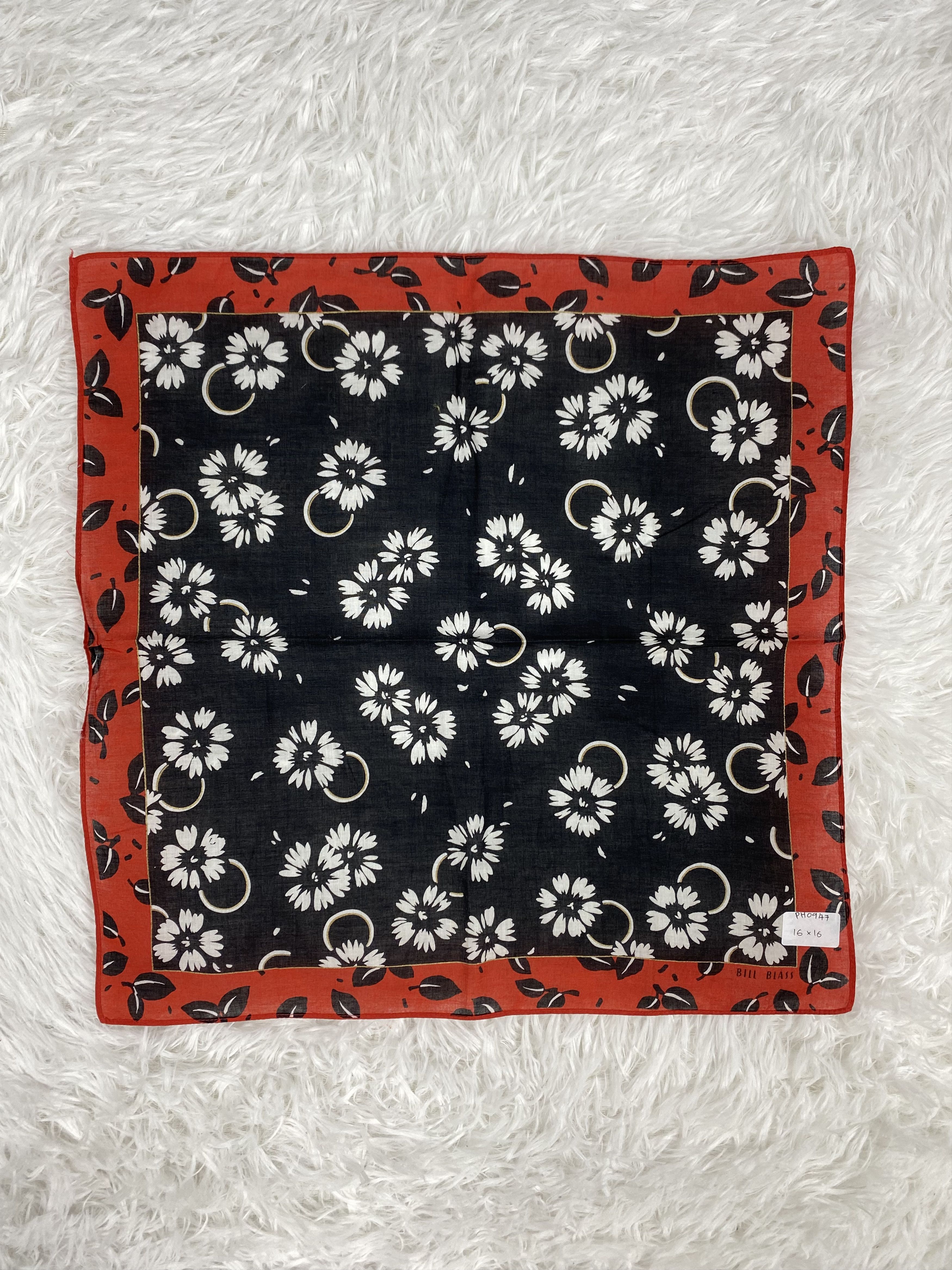 Bill Blass × Vintage Vintage Bill Blass Handkerchief Neckerchief PH0947 Size ONE SIZE - 3 Thumbnail