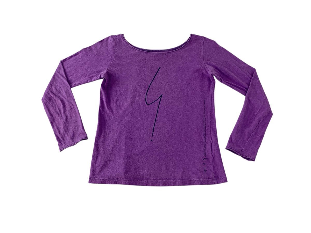 agnes b. 90s Agnes B Paris Longsleeve Embroidery Logo Tee Size S / US 4 / IT 40 - 1 Thumbnail