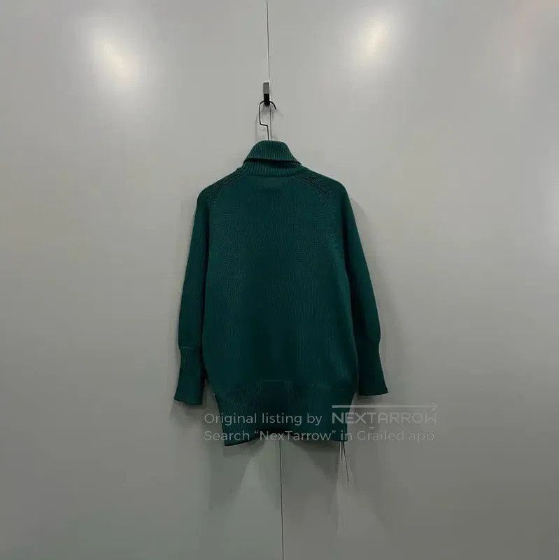 Miu Miu Miu Miu Green Wool Long Sleeve Sweater . Size XXS / US 00 / IT 34 - 3 Thumbnail