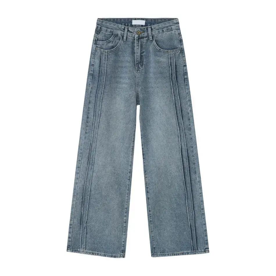 Japanese Brand Retro loose high street wide leg jeans Size US 32 / EU 48 - 6 Thumbnail