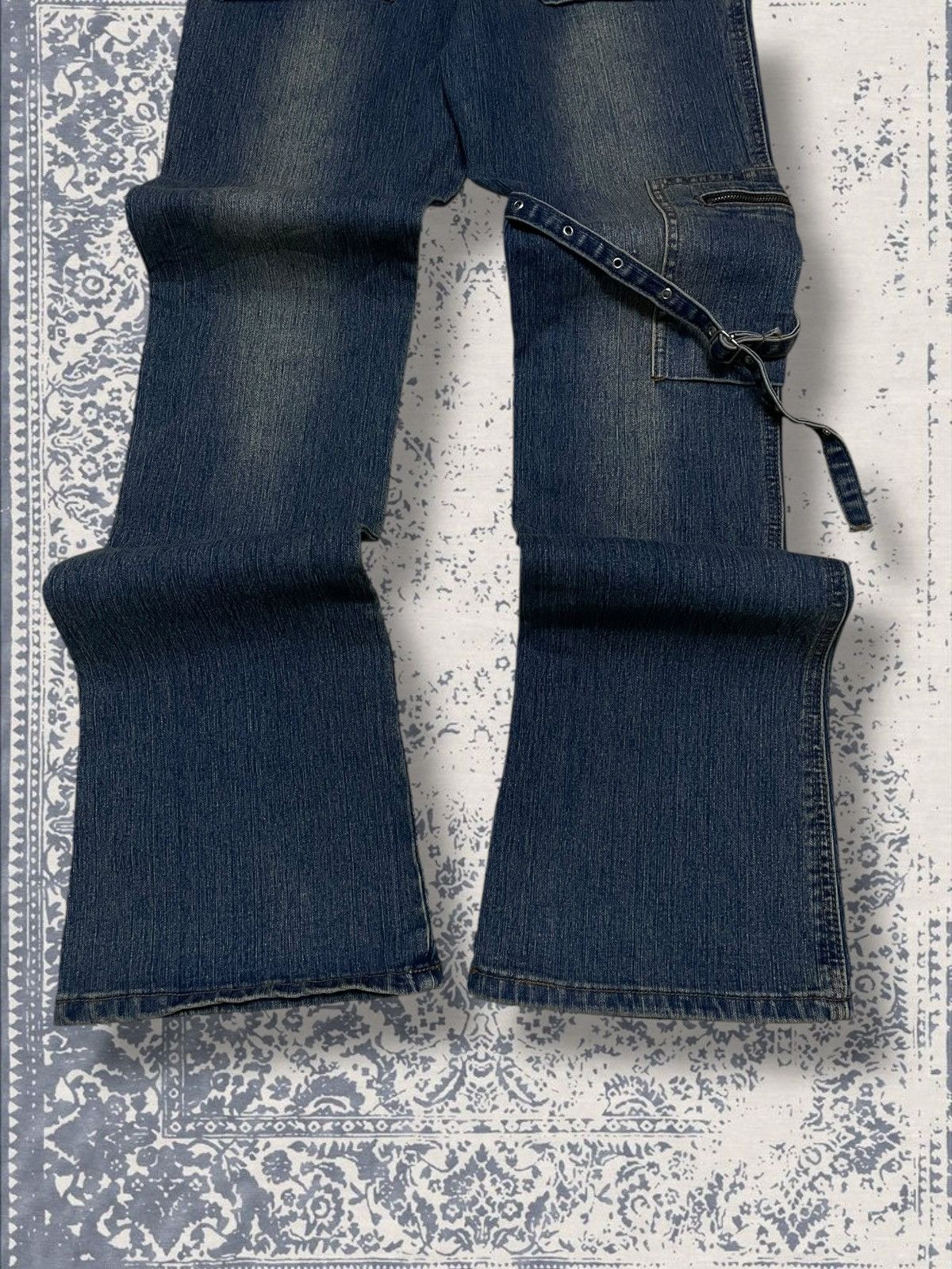 Designer × Japanese Brand × Vintage Vintage 1990s Japan Designer Haphazard Bondage Punk Denim Size US 26 / EU 42 - 9 Thumbnail