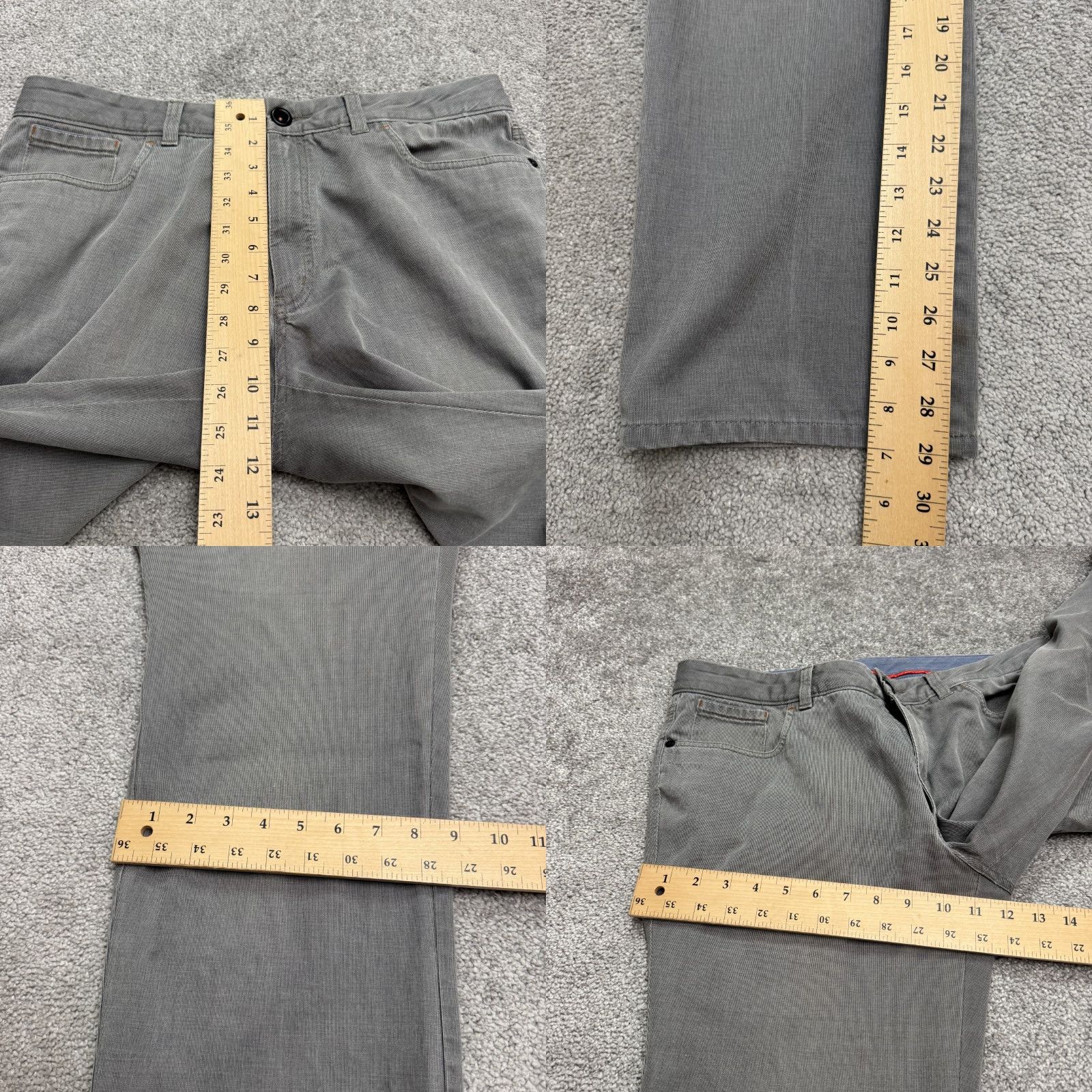Tommy Bahama Tommy Bahama Boracay 5-Pocket Pants Mens 34x32 Gray Straight Leg Casual Classic Size US 34 / EU 50 - 9 Thumbnail