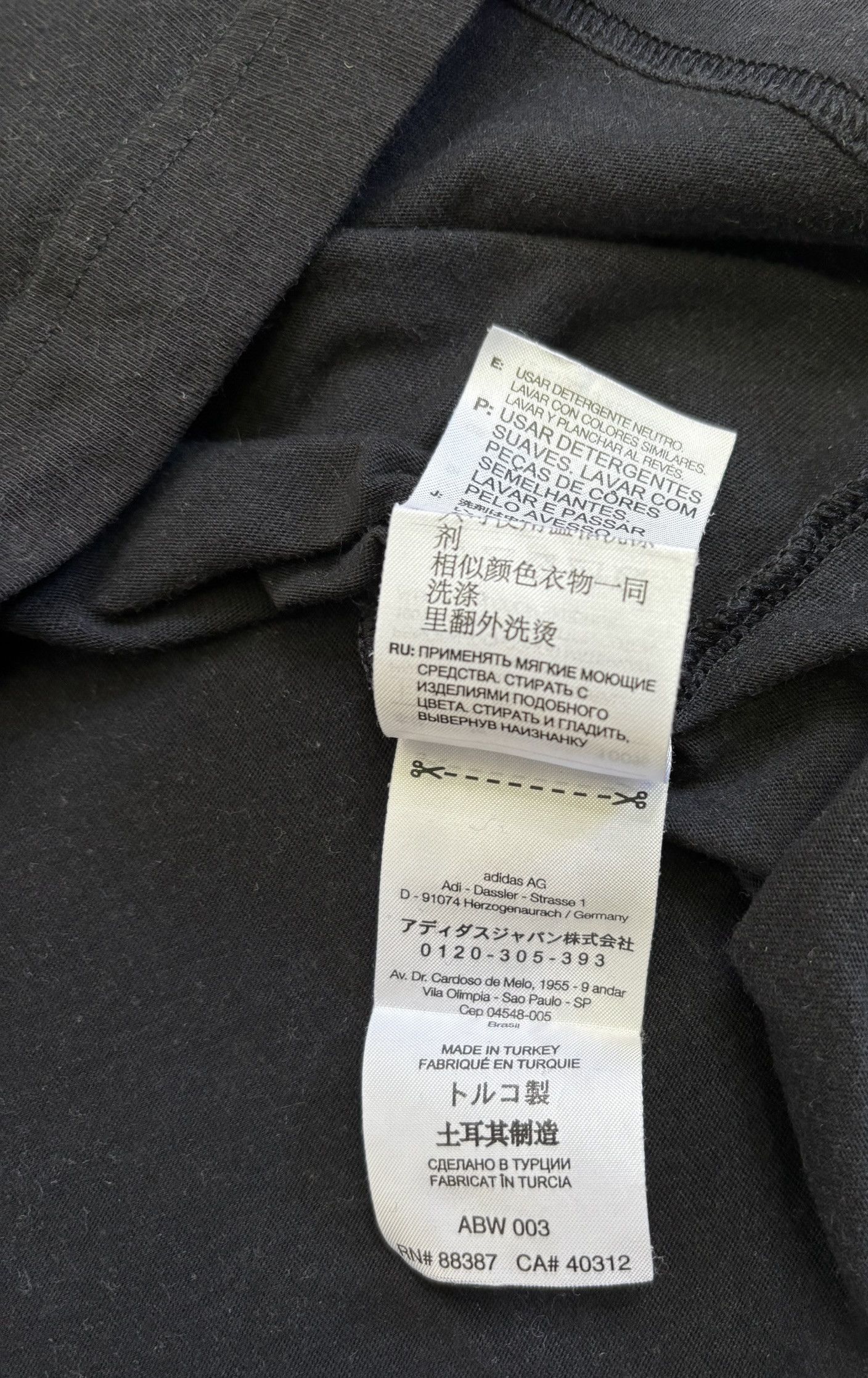 Yohji Yamamoto Y-3 Adidas Index 20th Anniversary T-Shirt small Size US S / EU 44-46 / 1 - 14 Thumbnail