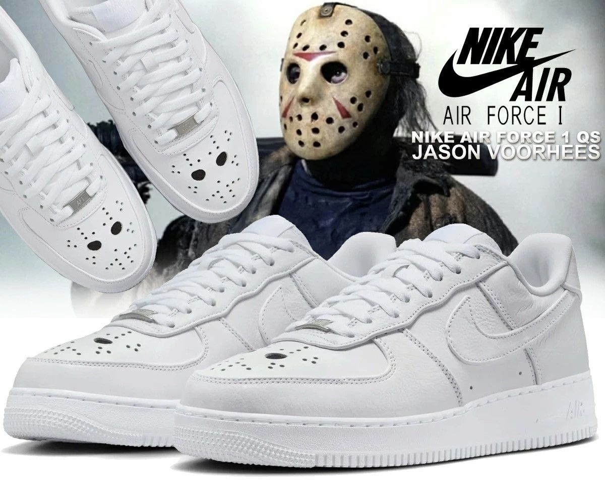 Nike Air Force 1 Low ‘ Jason Voorhees ‘ Size US 7 / EU 40 - 13 Thumbnail