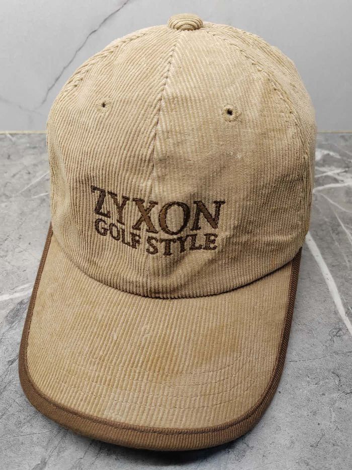 Japanese Brand Vintage Zyxon Golf Coduroy Style Cap Hat Size ONE SIZE - 1 Thumbnail