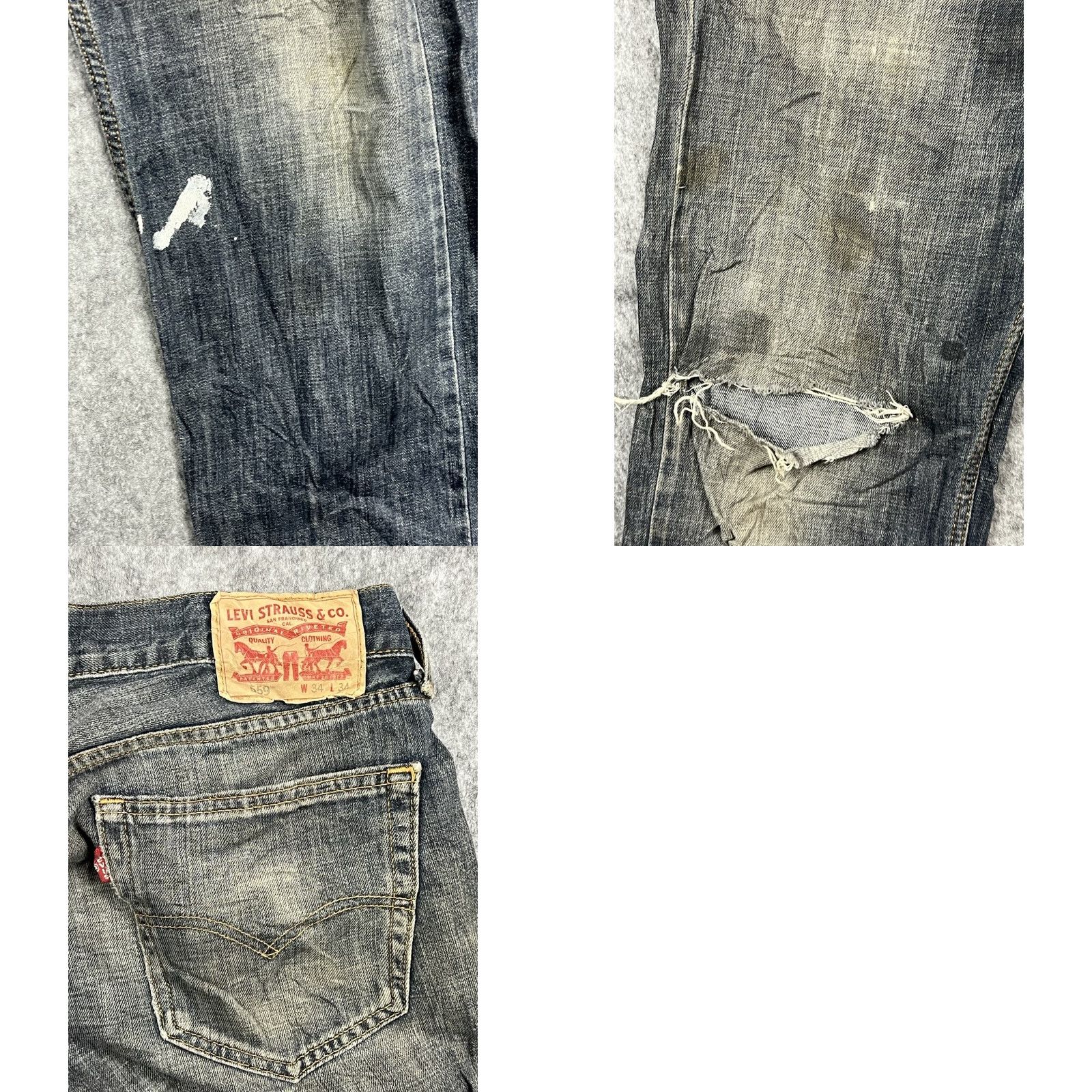 Levi's VINTAGE Levi's 559 Jeans Mens Regular Straight Dark Wash 34x34 Denim 5-Pocket Logo Classic Modern Size US 34 / EU 50 - 8 Thumbnail