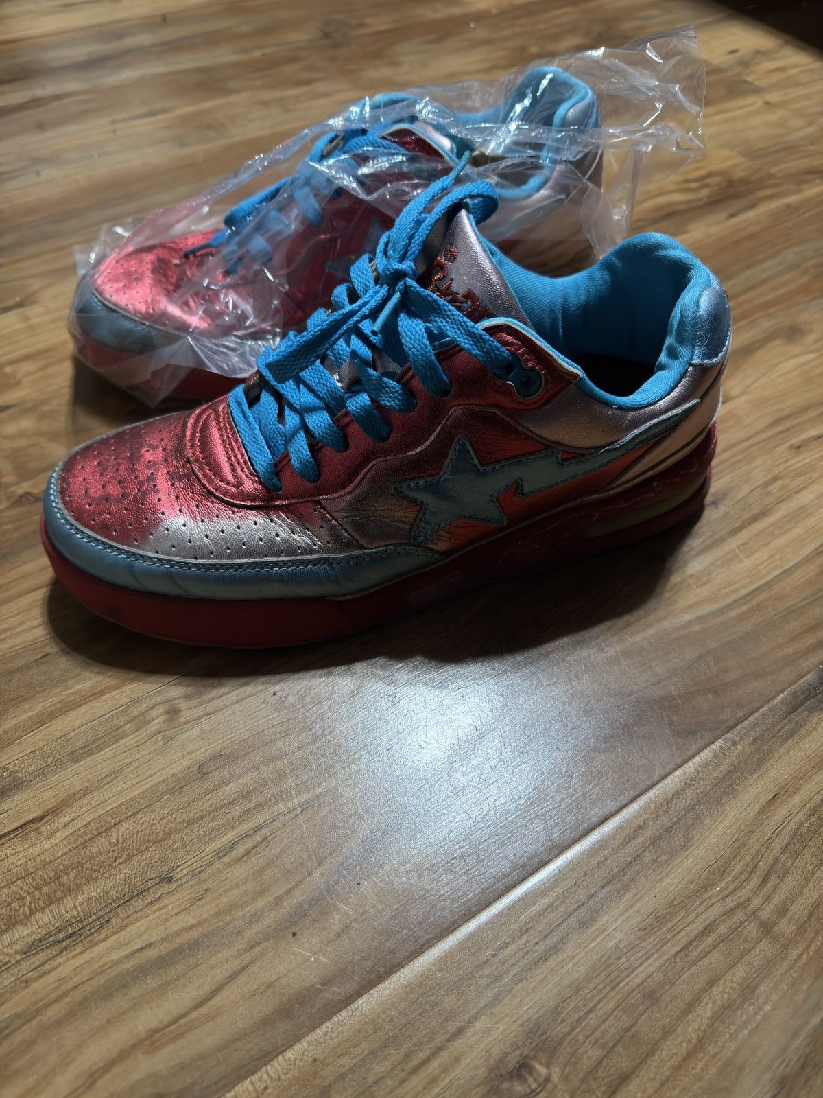 Bape × Pharrell Vintage 2006 Bape X Pharrell Roadsta Bapesta sneakers Size US 9 / EU 42 - 2 Thumbnail