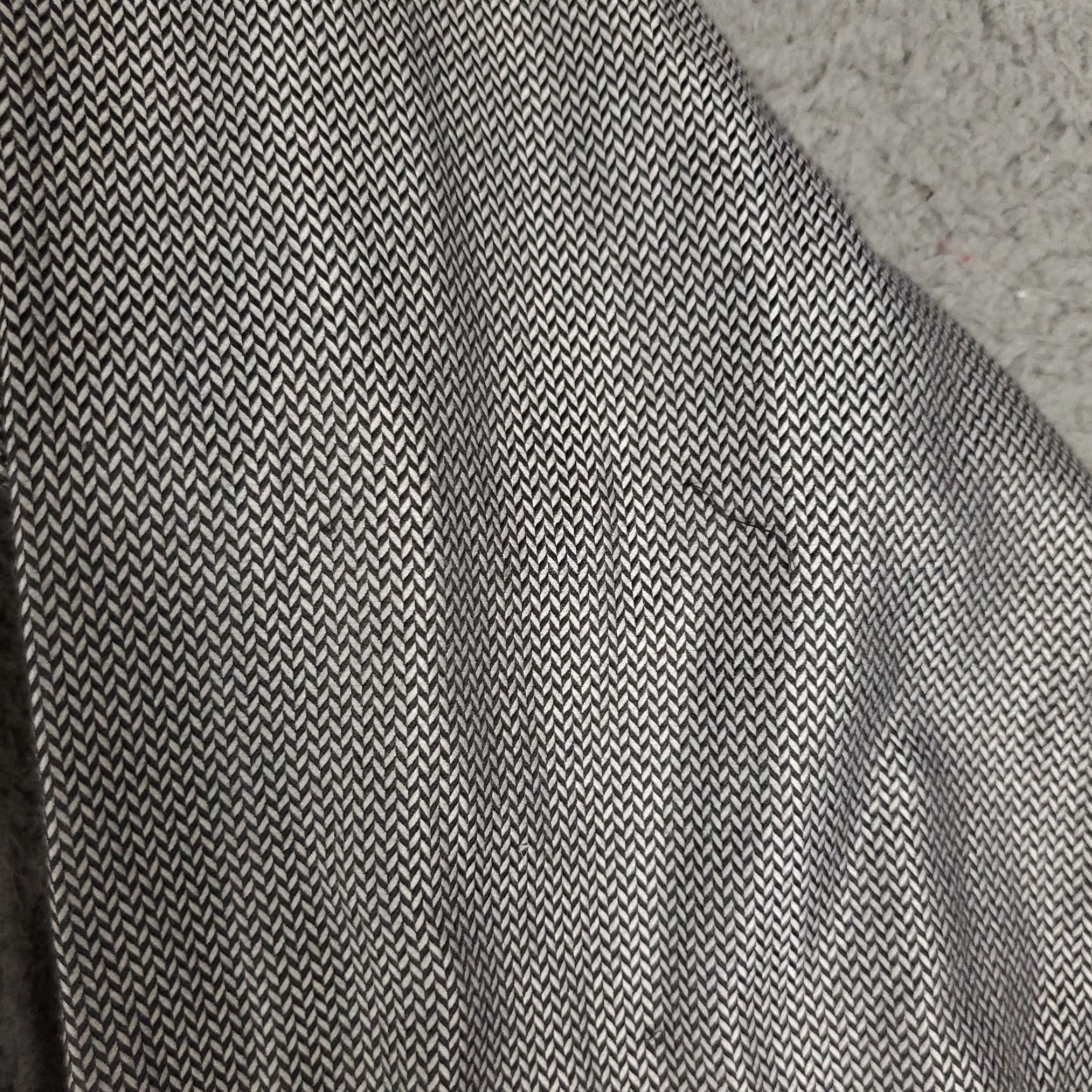 Robert Graham Robert Graham Shirt Mens 18.5 Gray Dress Button Up Long Sleeve non-iron Pockets Size 48R - 4 Thumbnail
