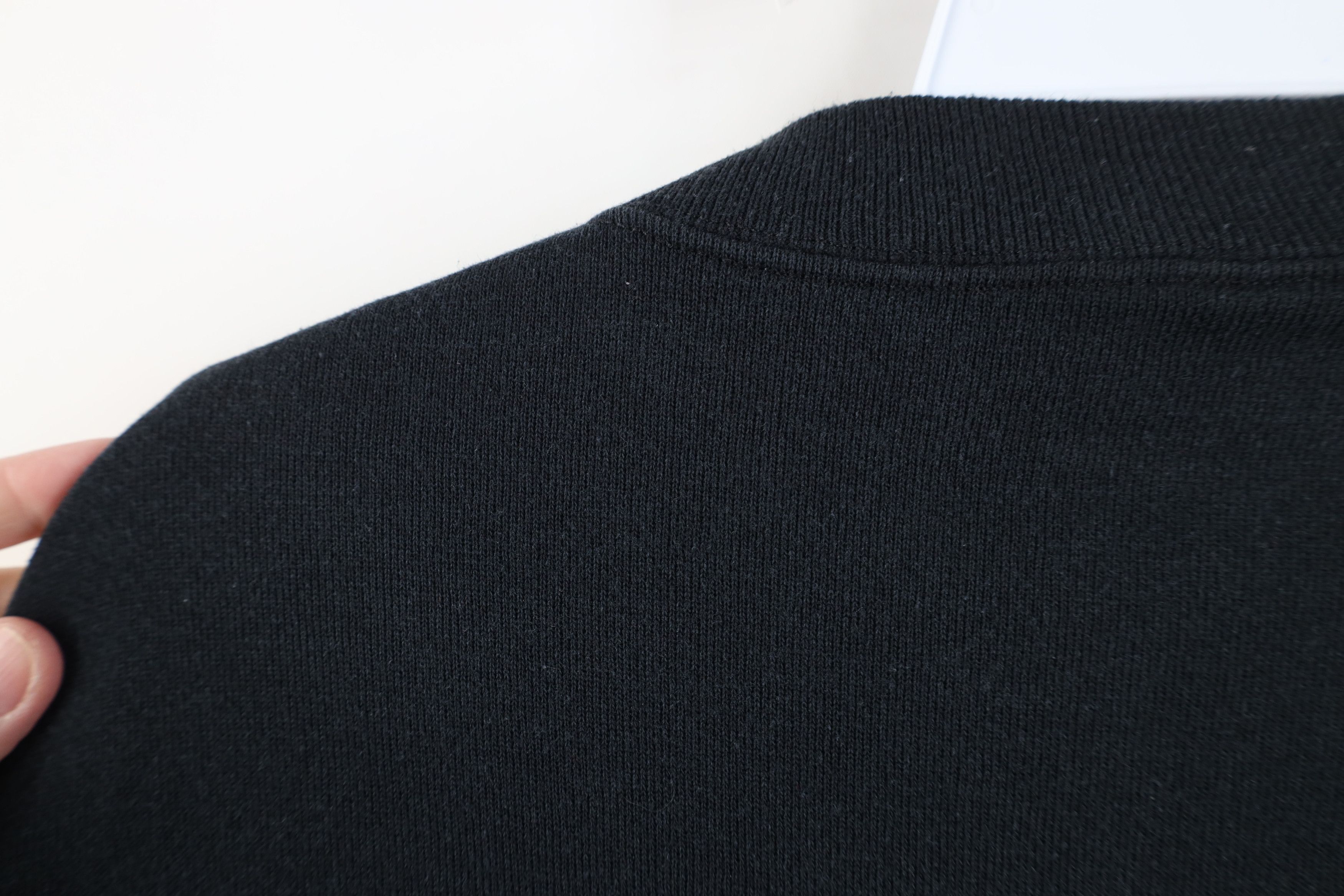 Vintage Vintage 90s Streetwear Blank Crewneck Sweatshirt Black USA Size L / US 10 / IT 46 - 9 Thumbnail