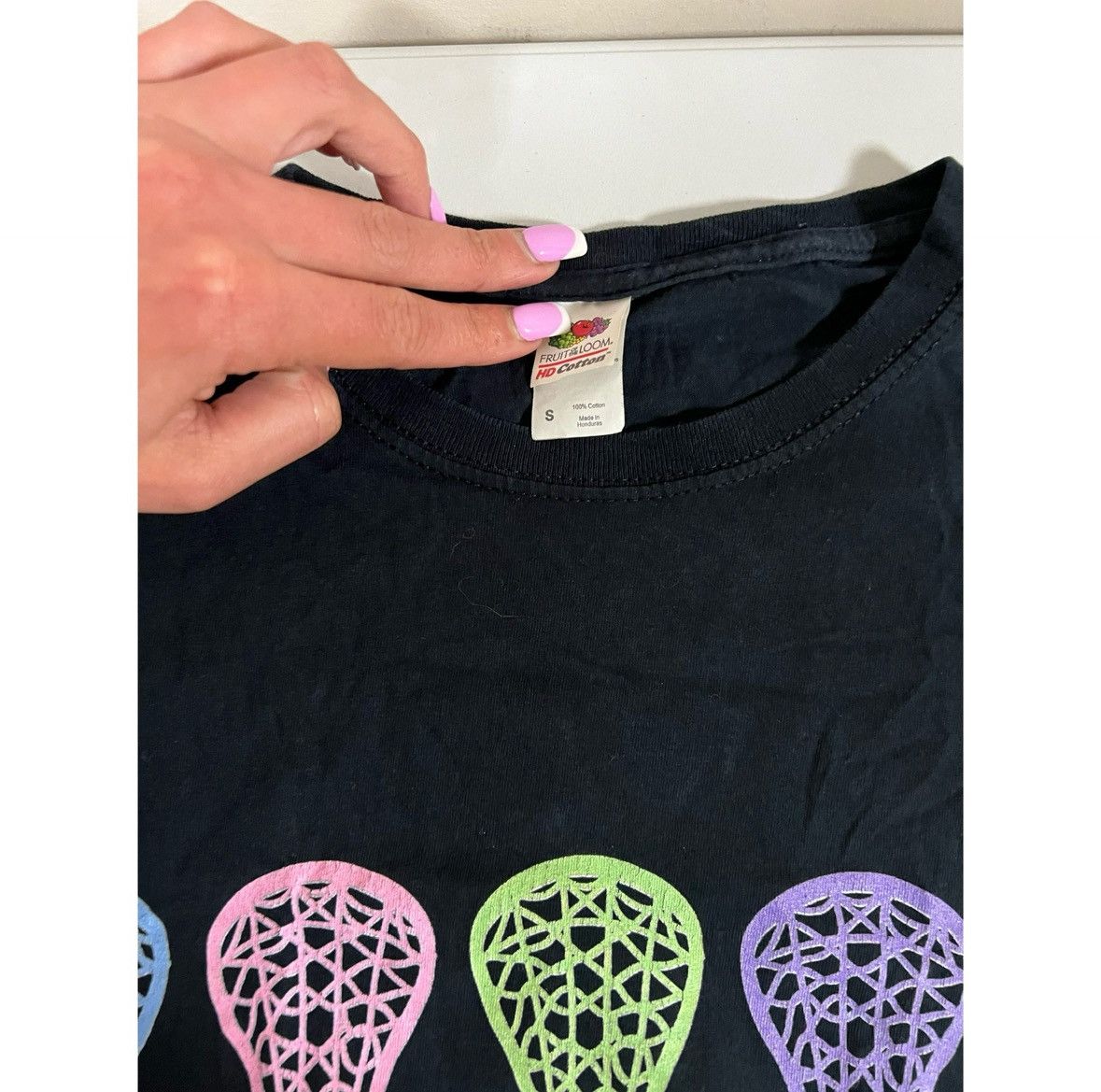 Fruit Of The Loom Navy Blue Lacrosse Graphic T-Shirt Top Blouse Tee Size S 🥍 ✨ Size US S / EU 44-46 / 1 - 2 Thumbnail