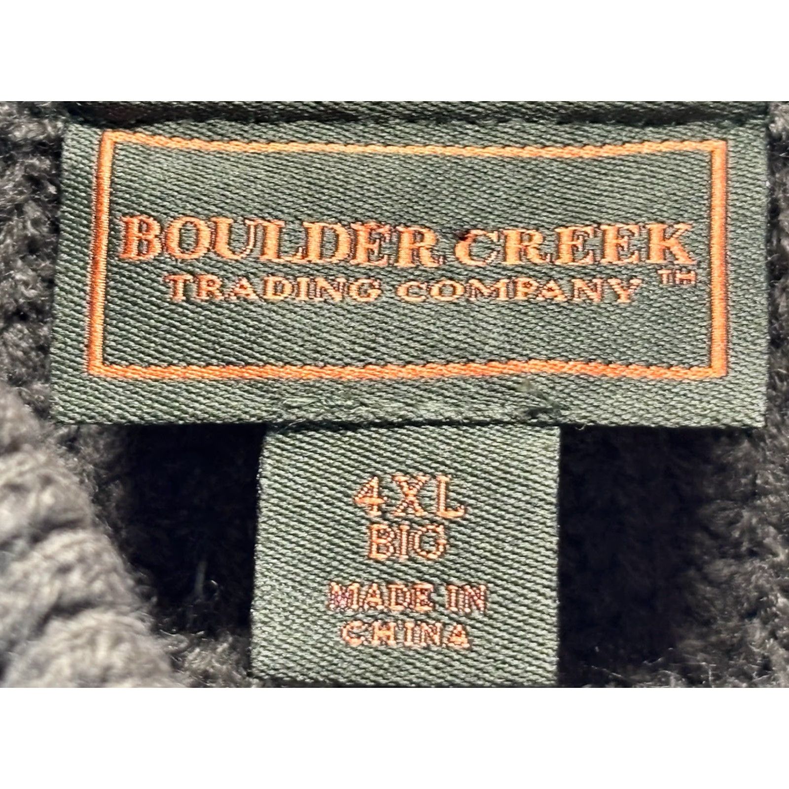 Vintage Boulder Creek Men's Sweater 4XL Big & Tall Long Sleeve Henley Fall Winter Green Knitted Acrylic Size US XXL / EU 58 / 5 - 6 Thumbnail