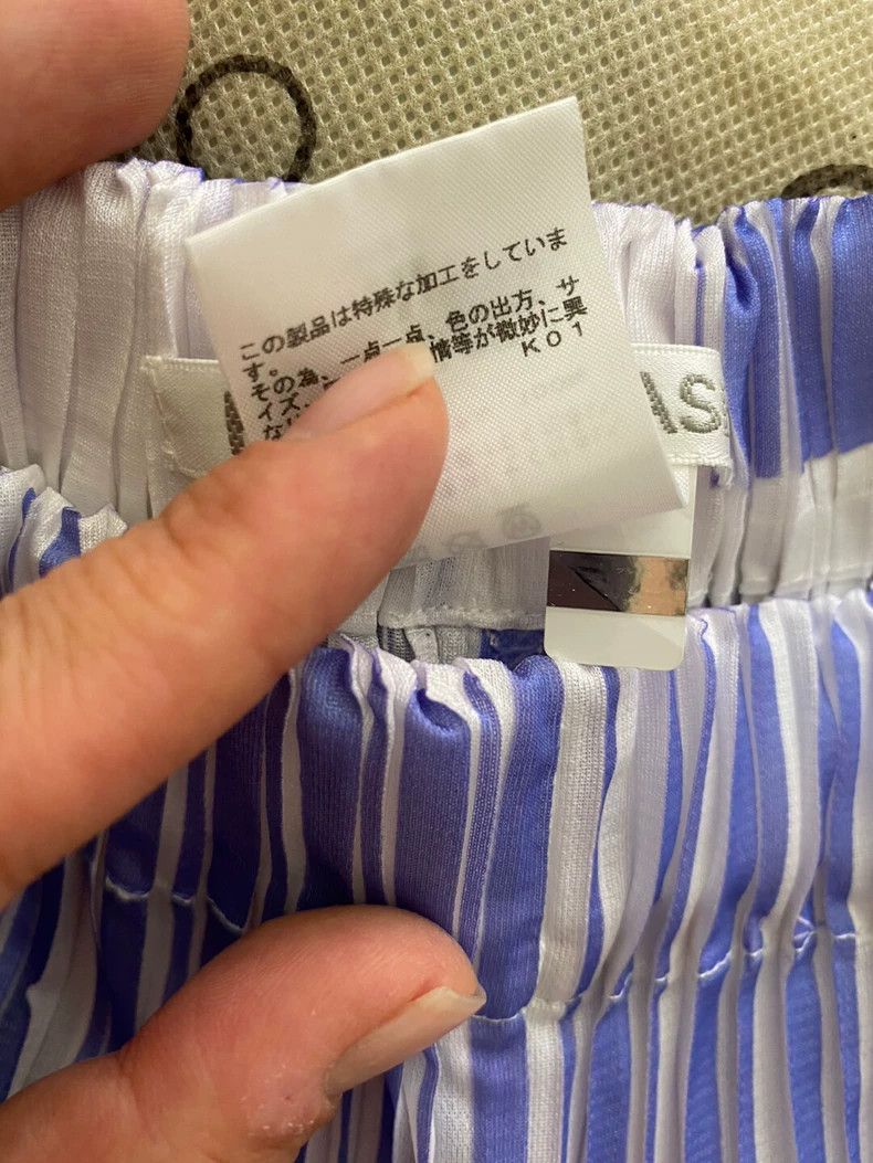 Issey Miyake Issey Miyake size:3 Light purple pleated short-sleeved top Size M / US 6-8 / IT 42-44 - 4 Thumbnail