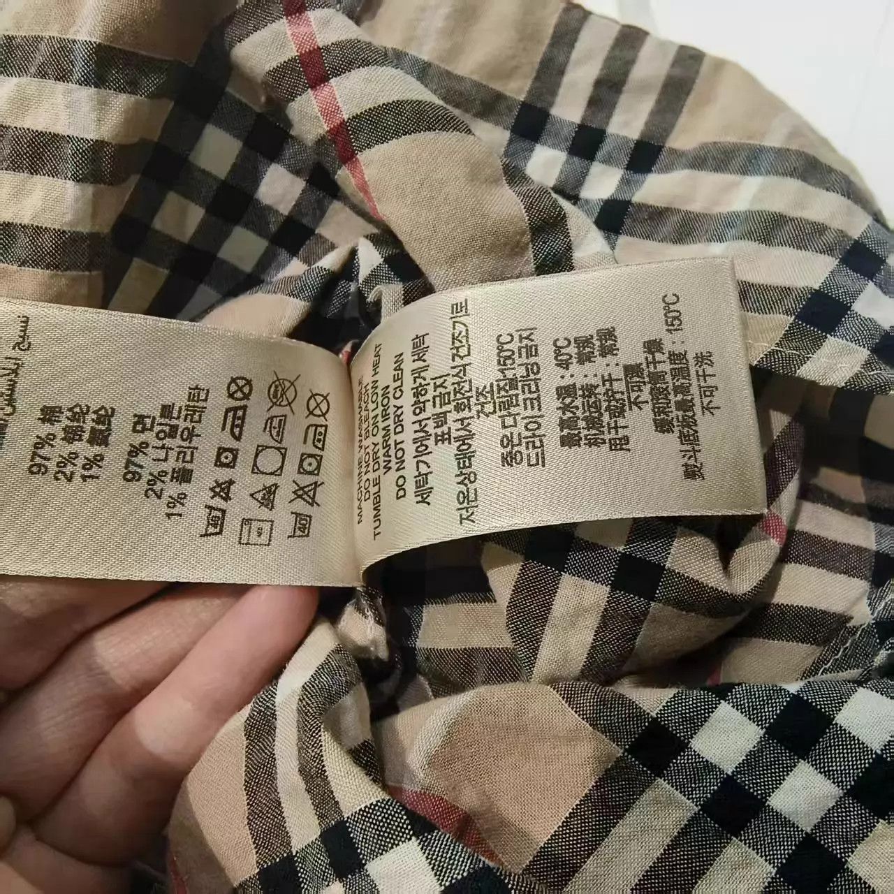 Burberry BURBERRY Women's Cotton Long Sleeve Shirt L (SF) Size L / US 10 / IT 46 - 6 Thumbnail