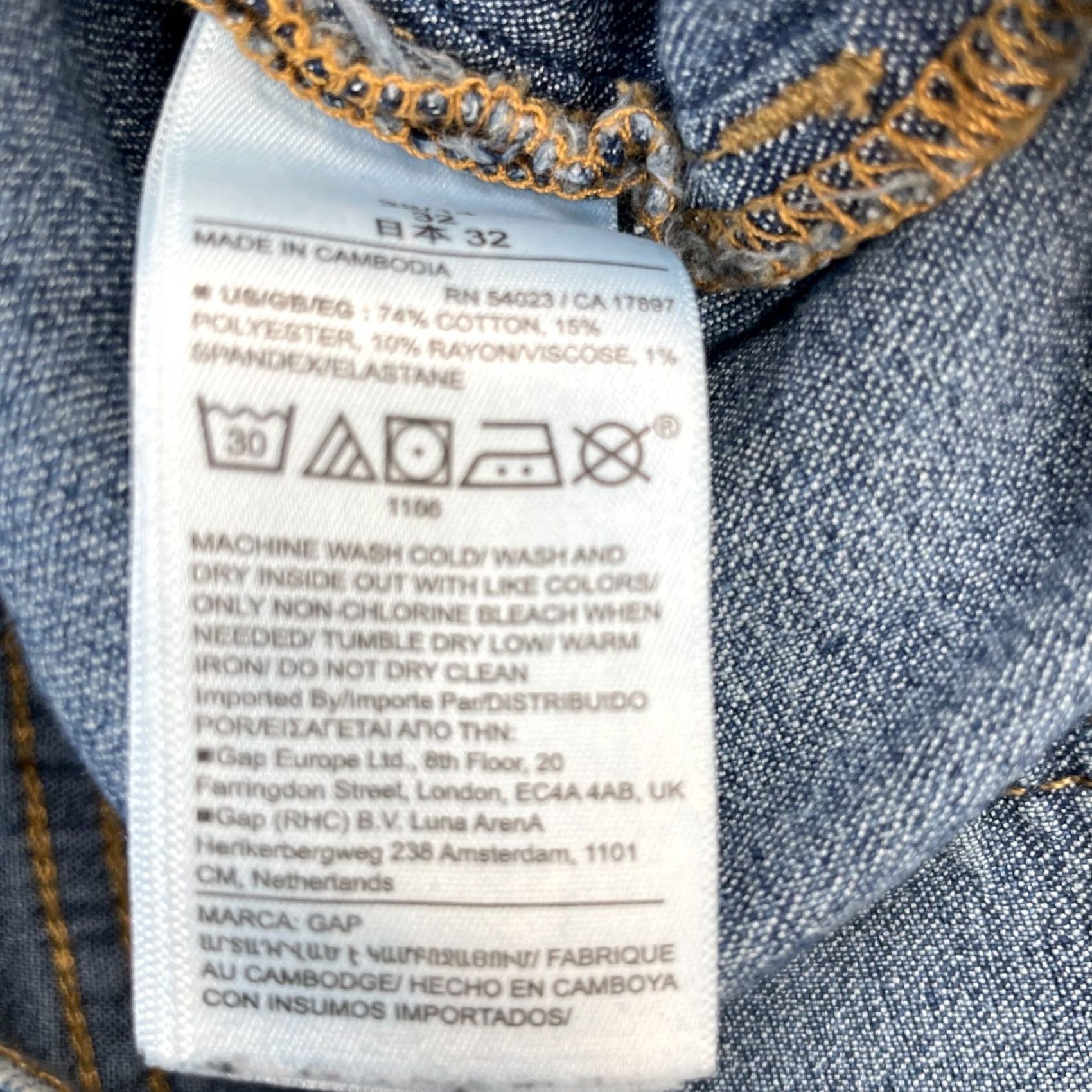 Gap Gap Jeans Womens 14x32 Blue Favorite Jegging High Rise Stretch Denim Shirt? Size 36" / US 14 / IT 50 - 4 Thumbnail