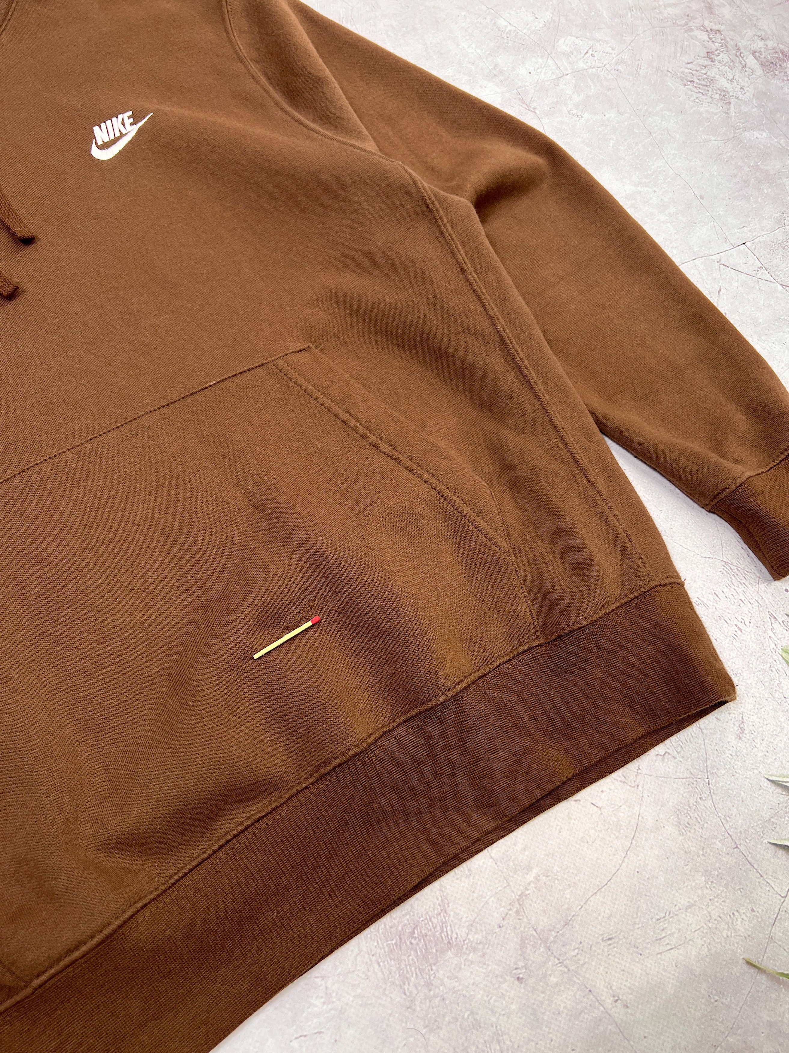 Nike Nike Brown Hoodie Small Swoosh Logo Size US M / EU 48-50 / 2 - 10 Thumbnail