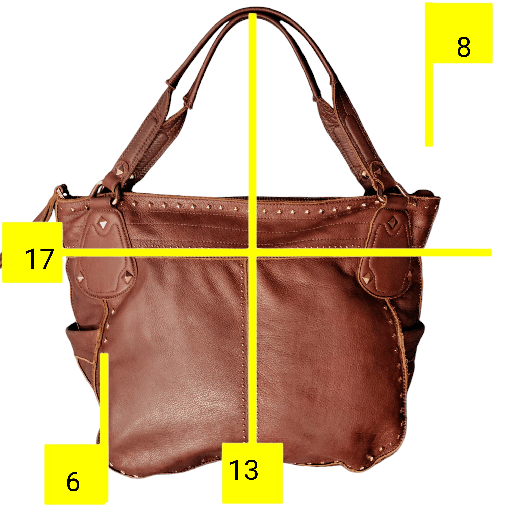 Other B Makowski Large Brown Leather Hobo Shoulder Bag Size ONE SIZE - 2 Thumbnail