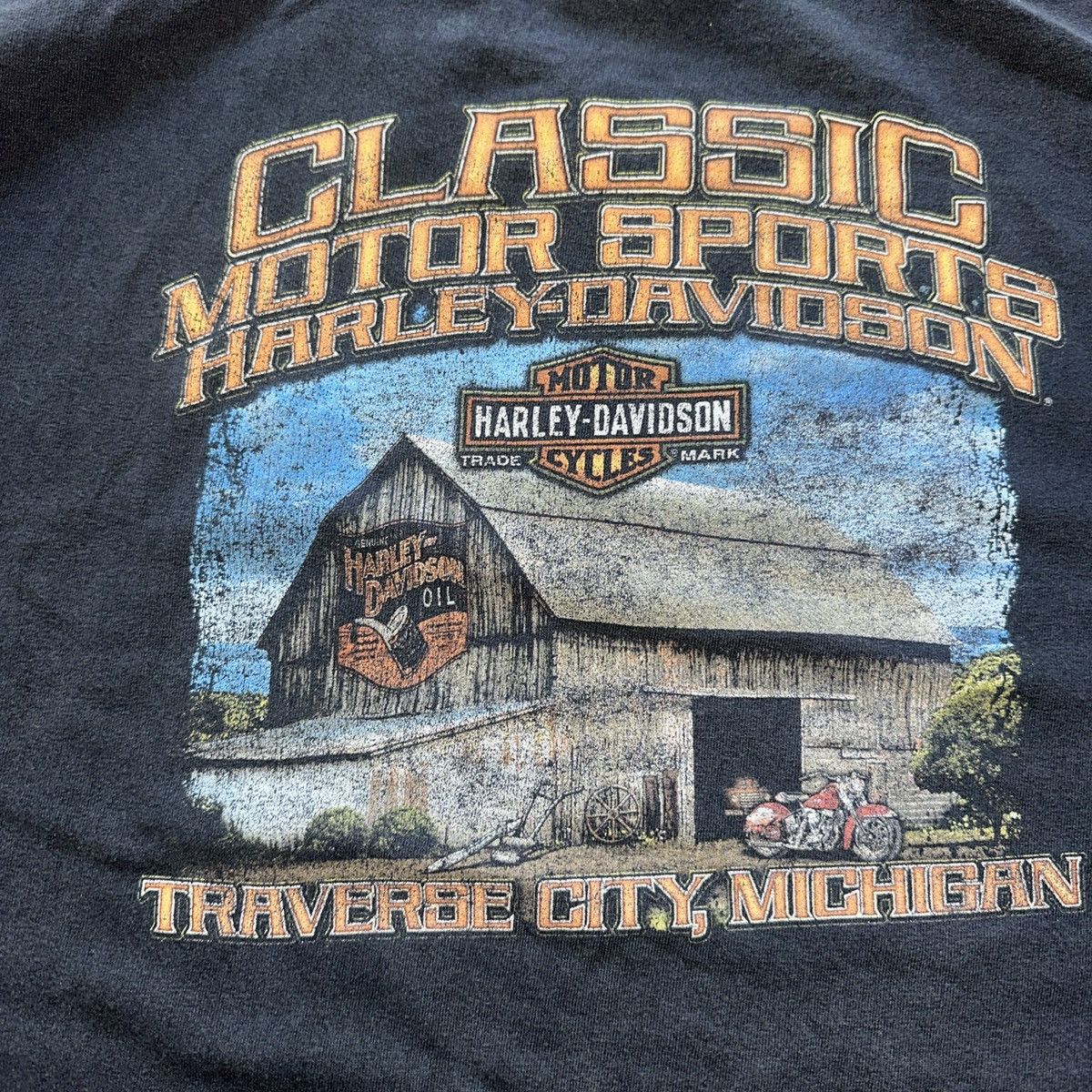 Harley Davidson Vintage Harley Davidson XXL Tee, Traverse, Michigan Size US XXL / EU 58 / 5 - 7 Thumbnail