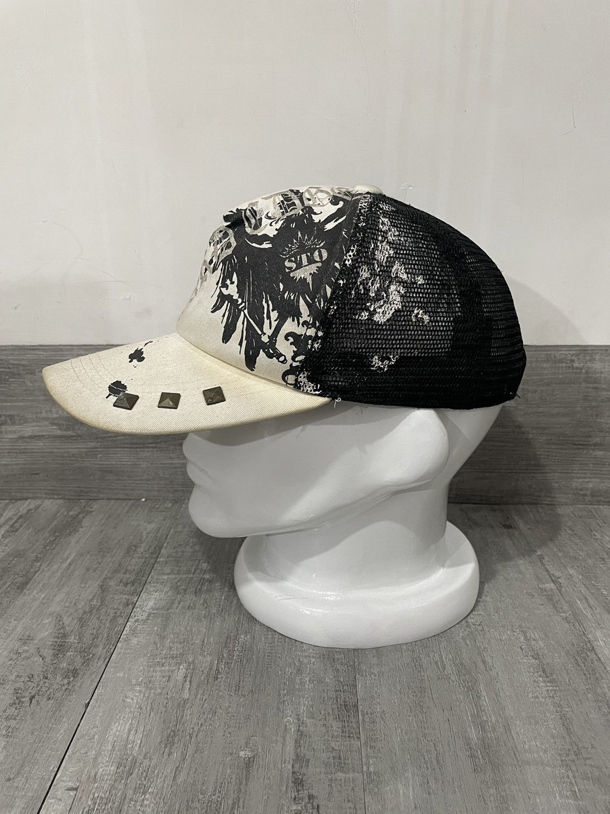 Hysteric Glamour 2000s Trucker hat dirty tribal dragon tatoos y2k style Size ONE SIZE - 2 Thumbnail