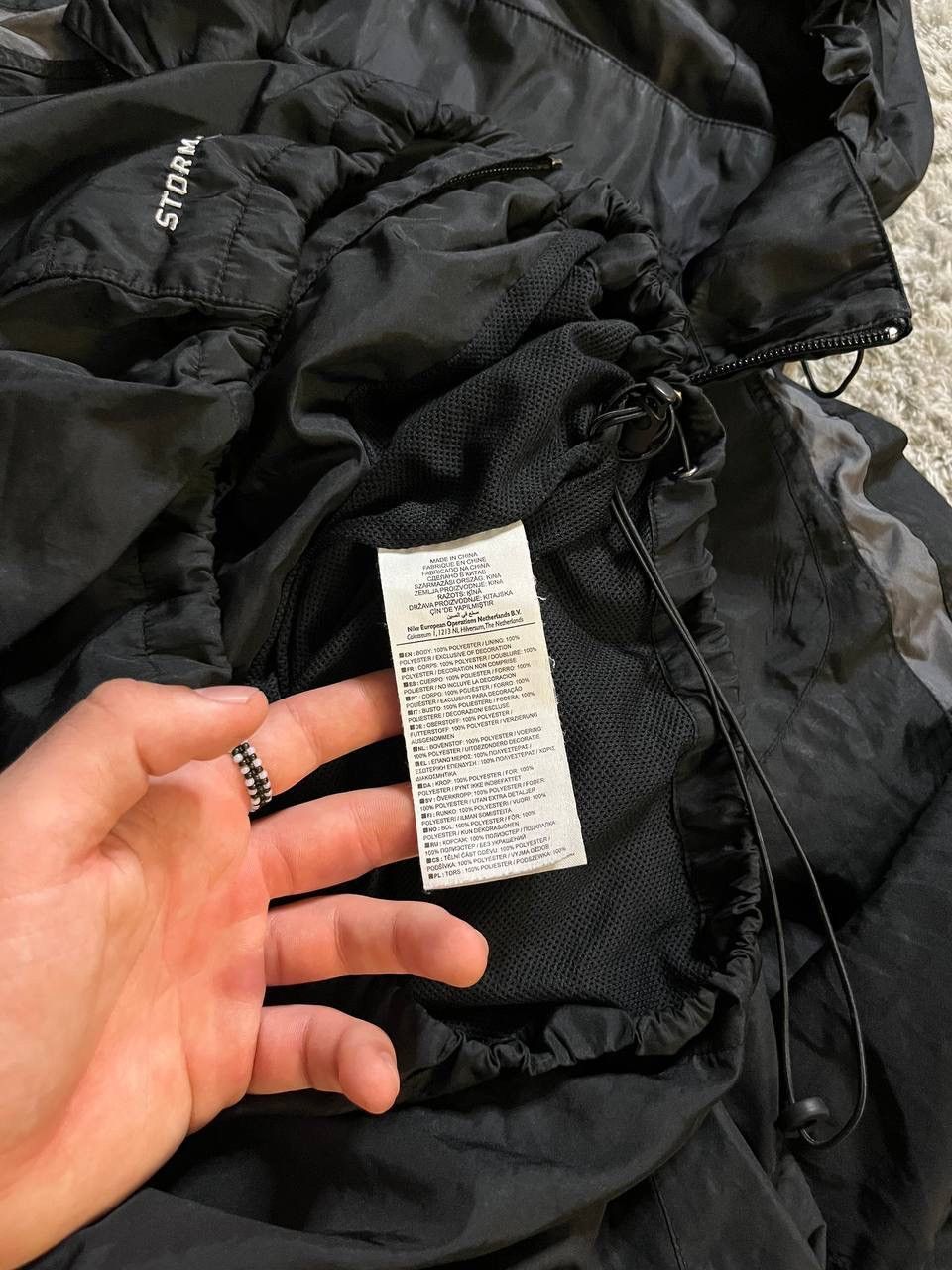 Nike × Vintage OOs Nike Vintage Jacket Nylon Swoosh Hooded Drill Size US L / EU 52-54 / 3 - 13 Thumbnail