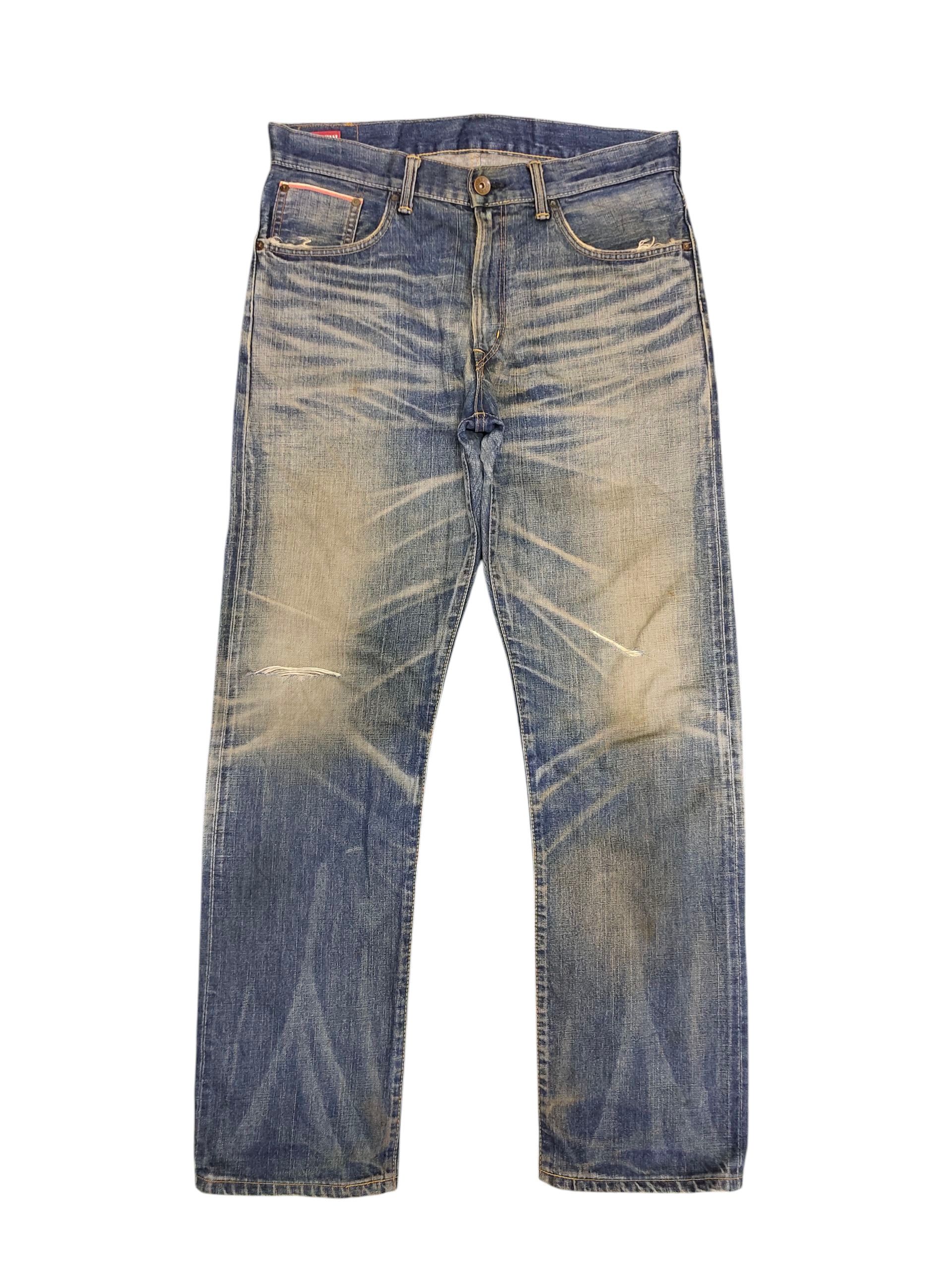 Kapital Vintage Edwin 505Z Selvage Clawmark Distress Denim Jeans Size US 35 - 1 Thumbnail
