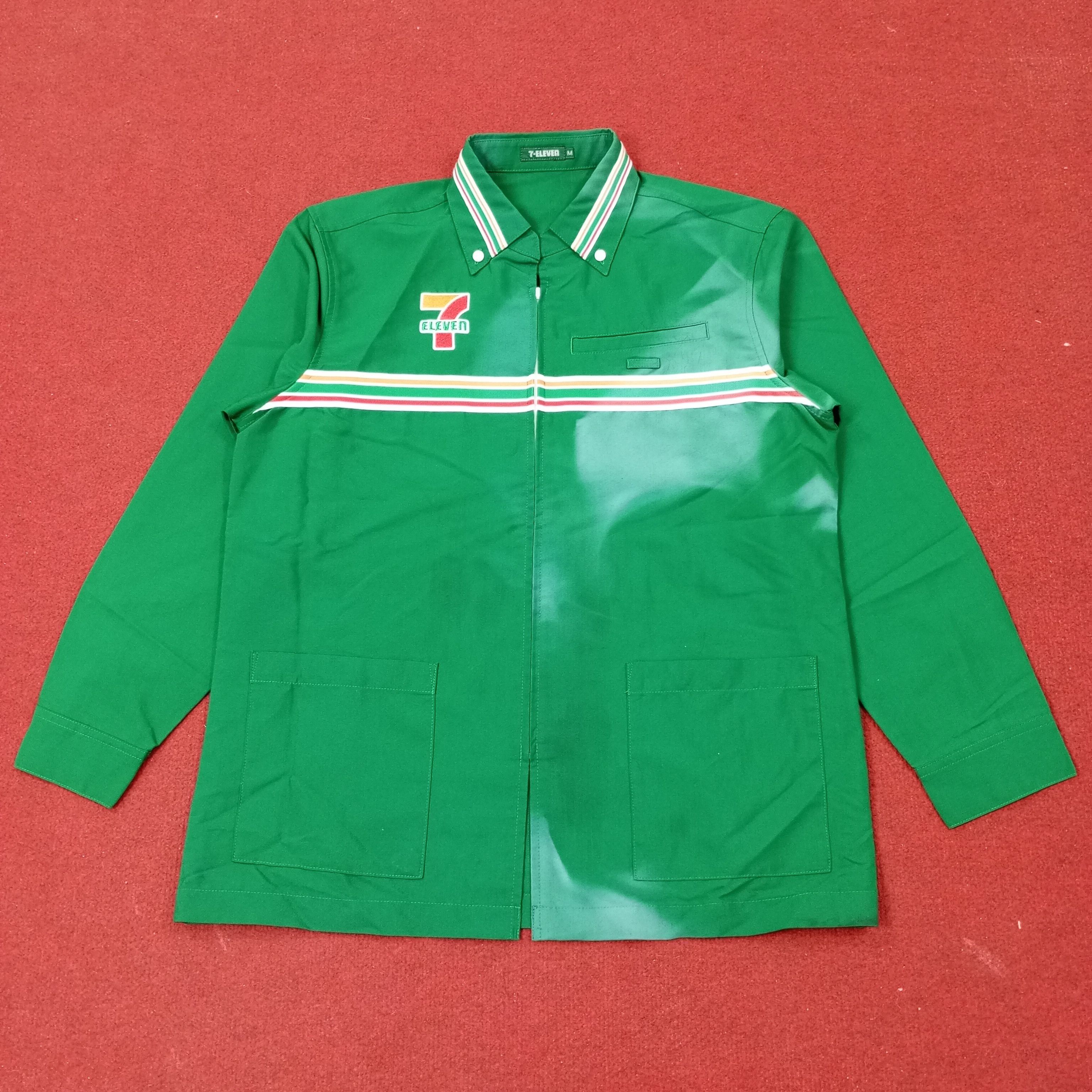 Vintage 7 Eleven Japanese Workers Uniform Jacket c239n22 Size US M / EU 48-50 / 2 - 1 Thumbnail