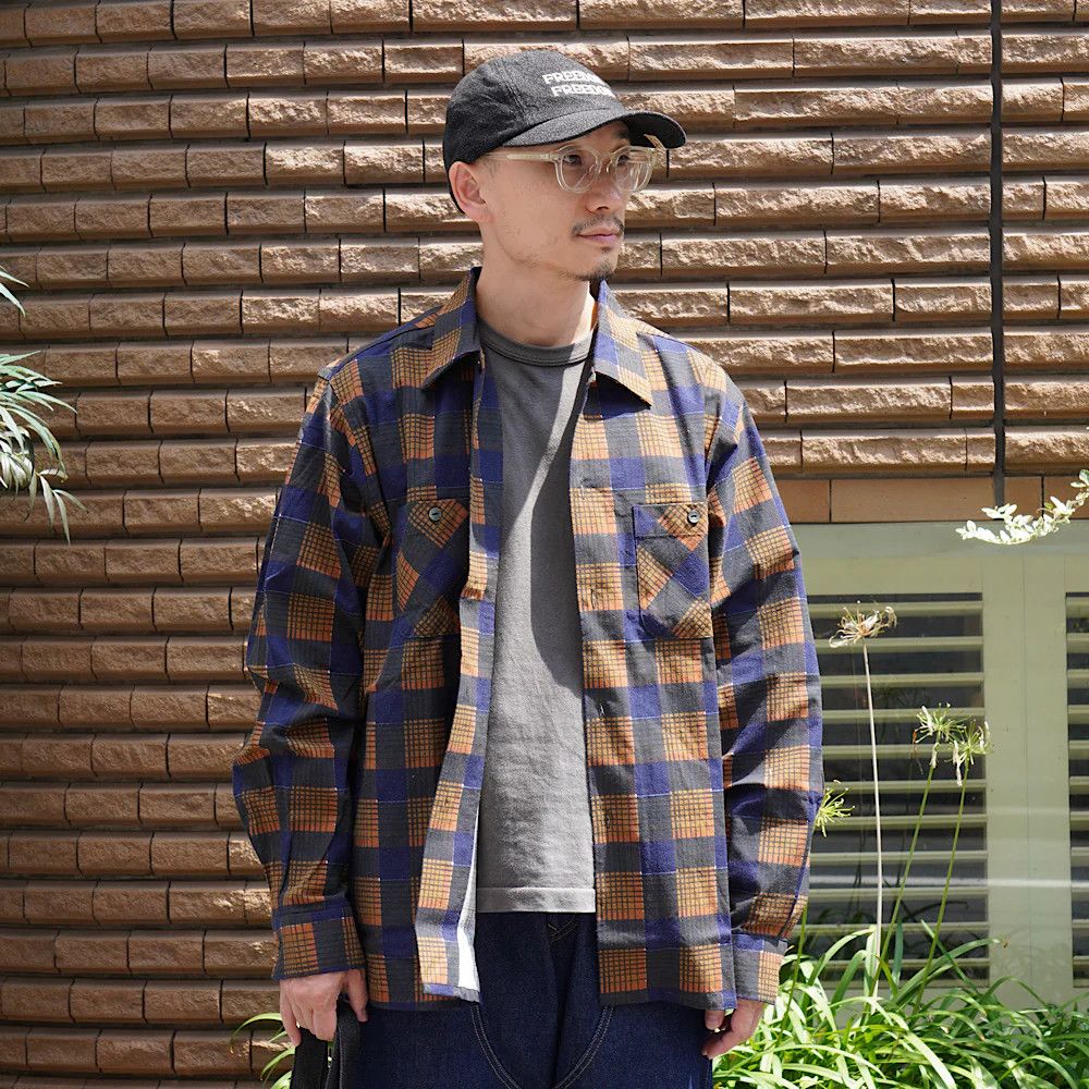 Needles One-Up Shirt - Printed Flannel / Plaid - RW303 Size US L / EU 52-54 / 3 - 3 Thumbnail