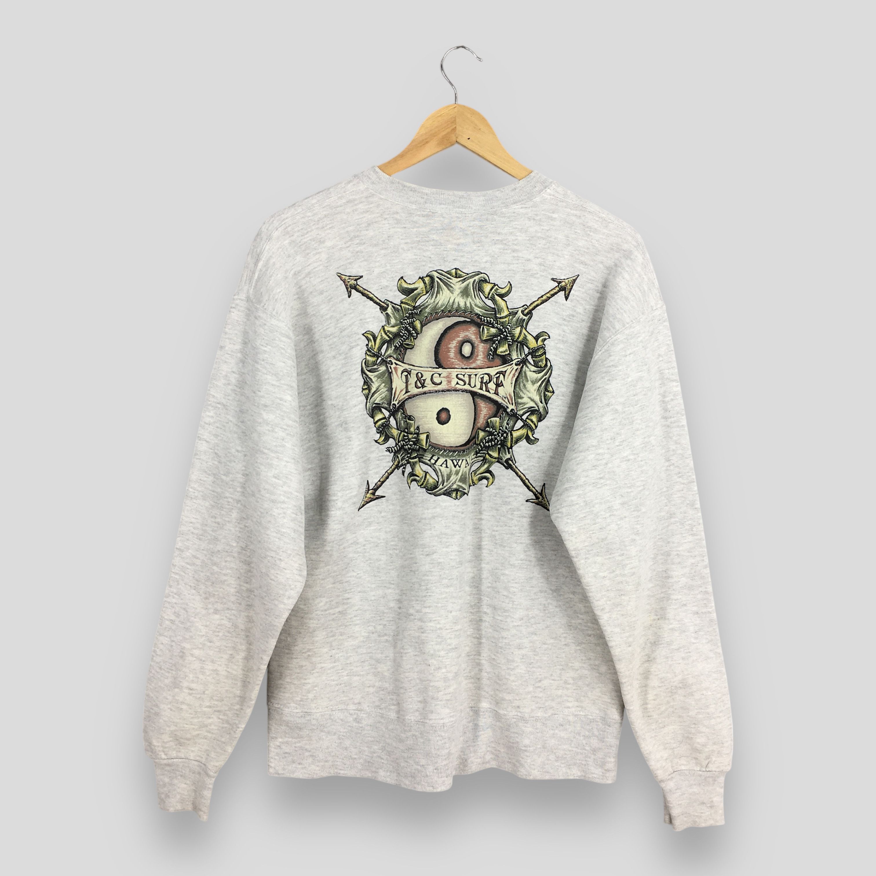 Vintage Vintage T&C Surf Designs Gray Sweatshirt Medium Size US M / EU 48-50 / 2 - 6 Thumbnail