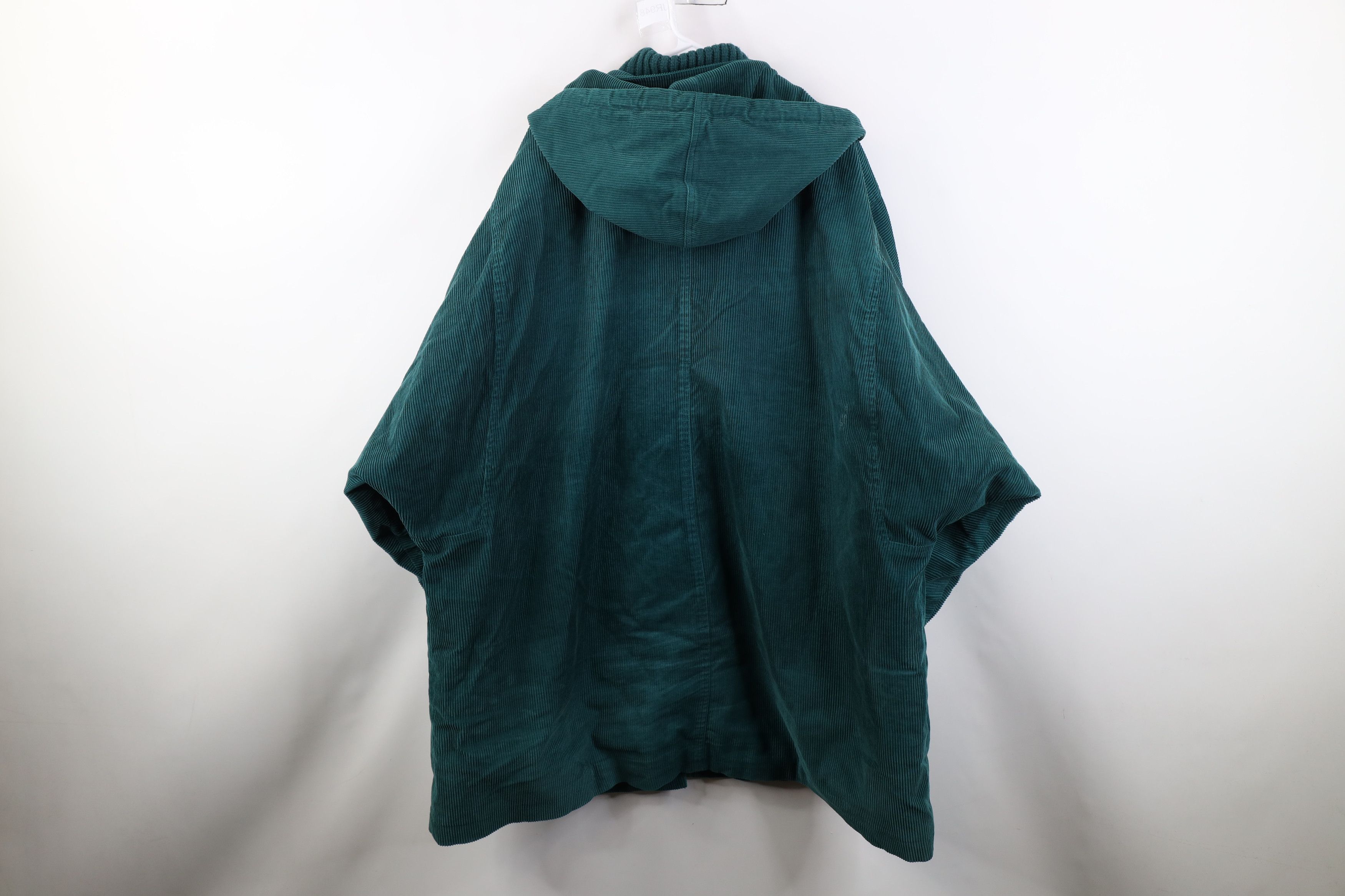 Vintage Vintage 80s 90s Streetwear Lined Hooded Corduroy Jacket Size L / US 10 / IT 46 - 14 Thumbnail