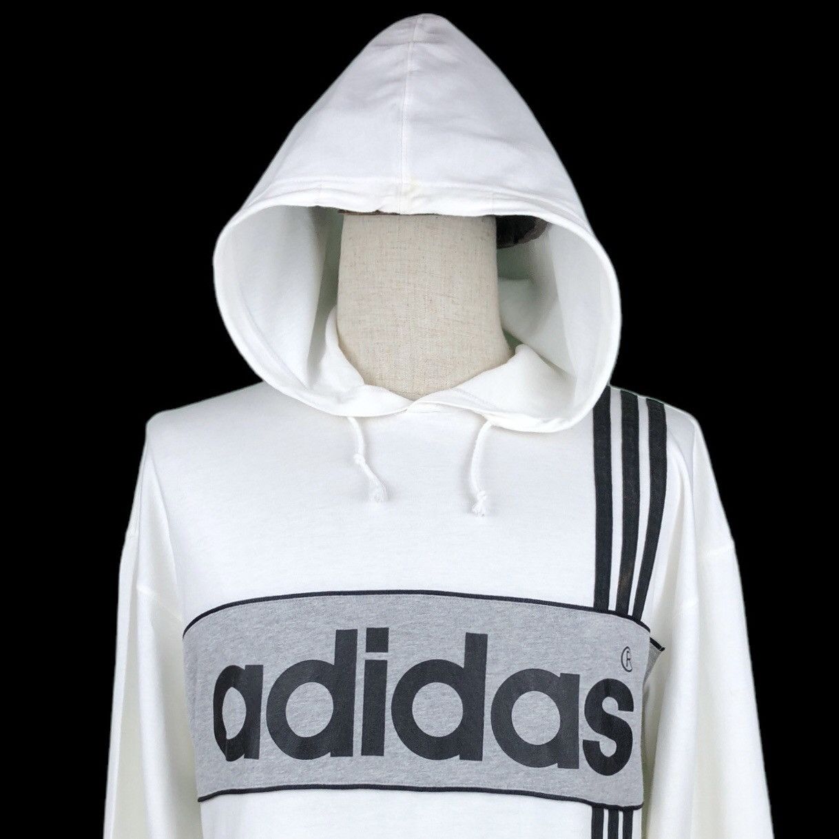 Vintage Vintage 90s Adidas Trefoil Spell Out Big Logo Shirt Hoodies Size US M / EU 48-50 / 2 - 3 Thumbnail