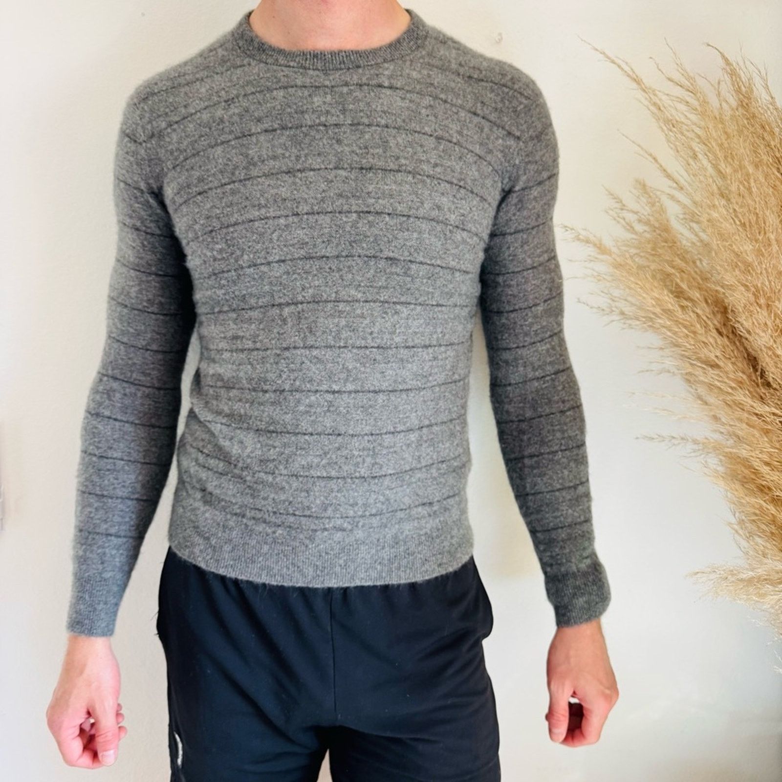 Theory THEORY Dark Light Gray Grey Cashmere $365 Pullover Sweater Size US XS / EU 42 / 0 - 1 Thumbnail