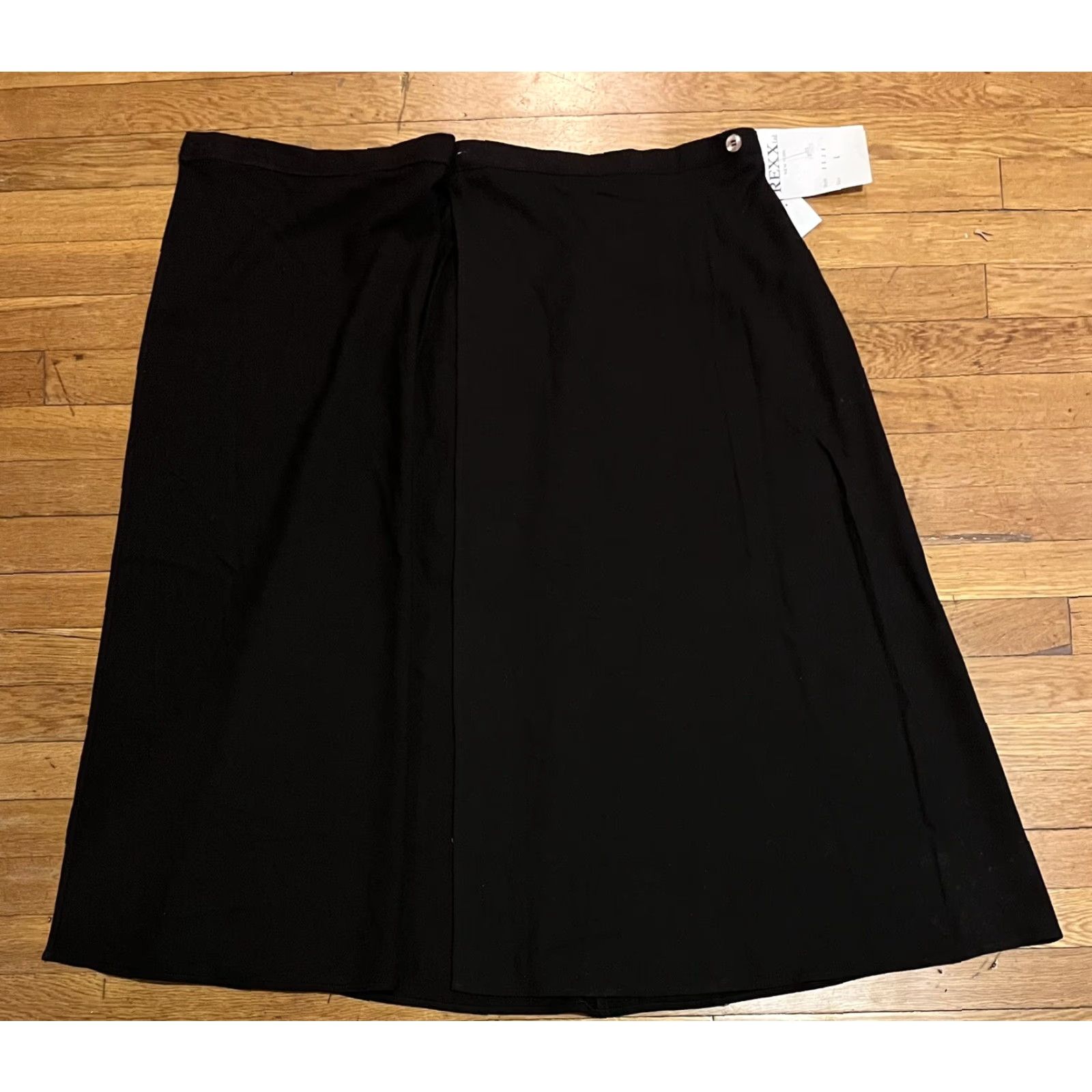 Vintage VINTAGE Rexx New York Wrap Skirt Women’s Large L Brown 90s Midi Skirt Womens Wardrobe Wrap 90s Hippie Button Wool Rayon All Seasons Size 36" / US 14 / IT 50 - 7 Thumbnail