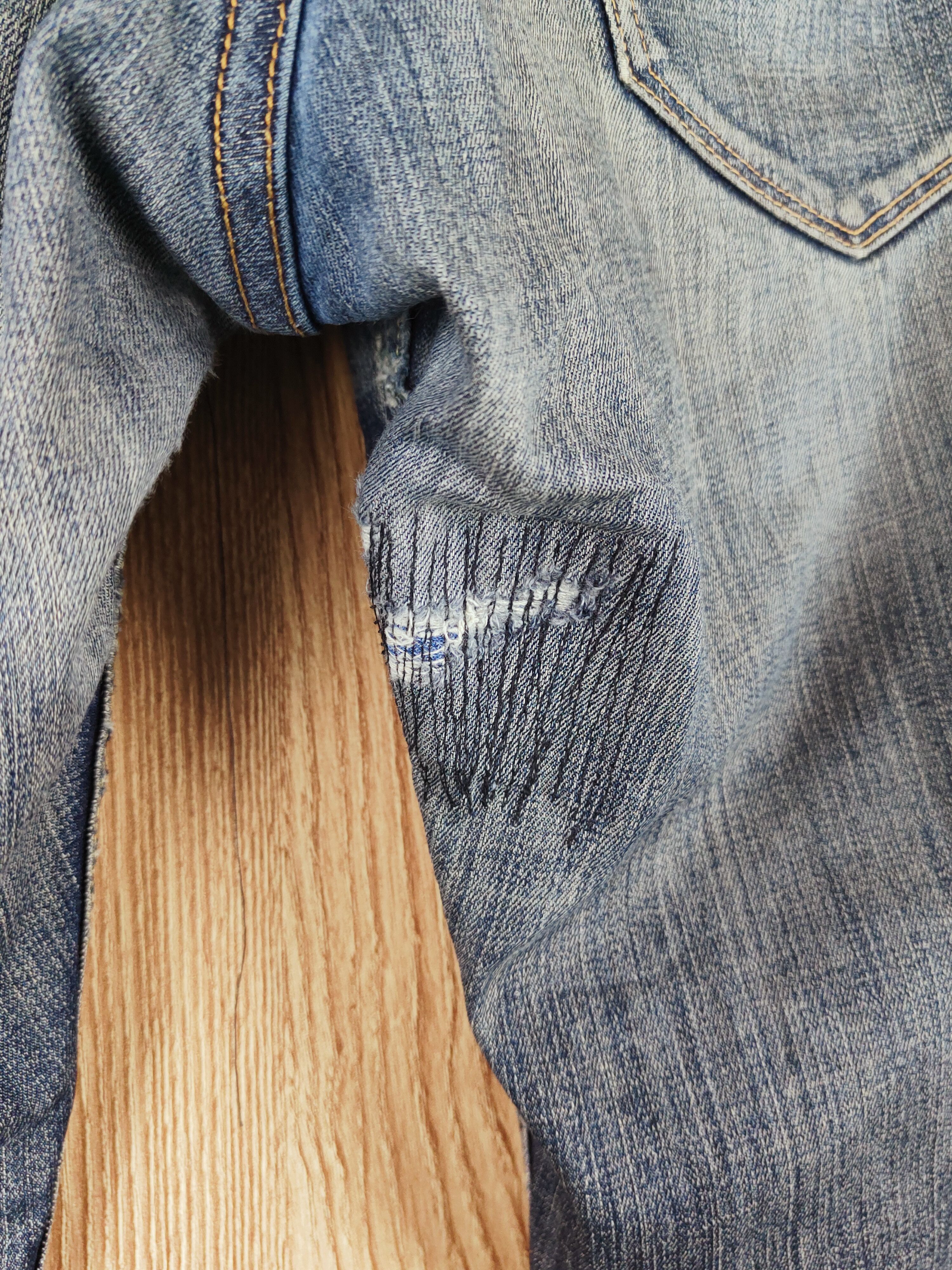 Japanese Brand Japanese Brand Dark Blue Faded Ripped Jeans #S2735 Size US 32 / EU 48 - 8 Thumbnail