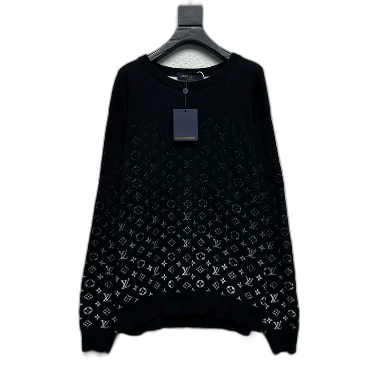 Louis Vuitton Louis Vuitton Black White Gradient Logo Sweatshirt - dmc Size M / US 6-8 / IT 42-44 - 1 Thumbnail