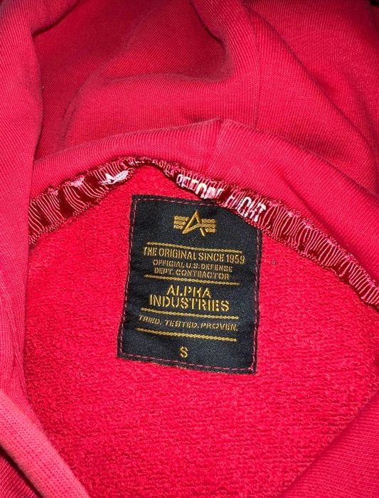 Alpha industries nasa hoodie 2024 red