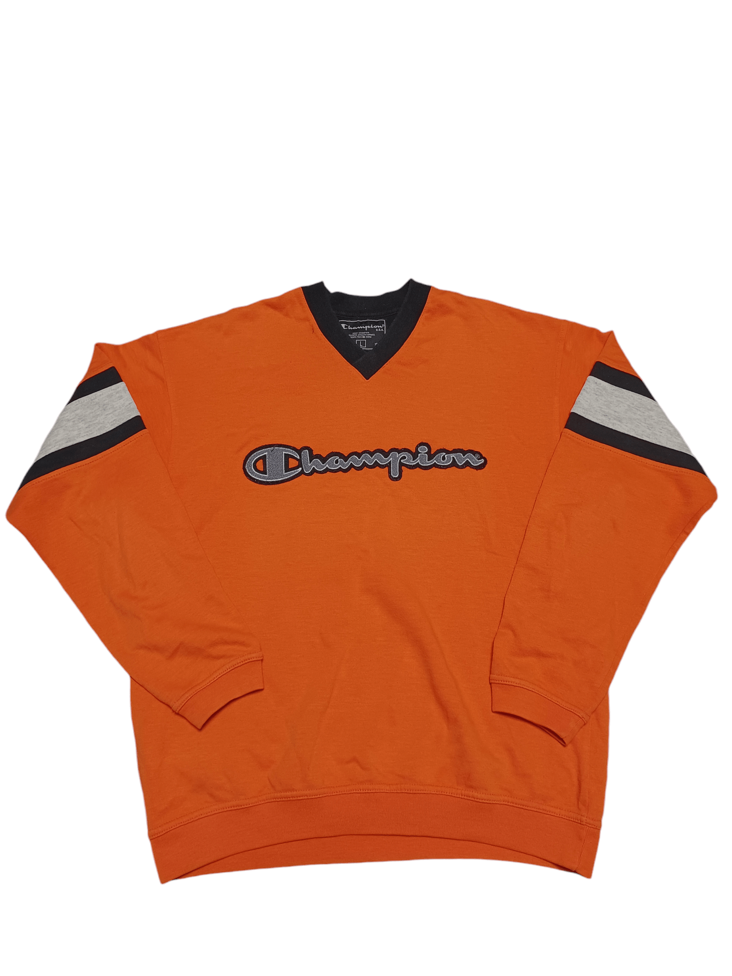 Champion CHAMPION V-NECK BIGLOGO EMBROIDERED MADE IN BELARUS VINTAGE Size US L / EU 52-54 / 3 - 1 Thumbnail