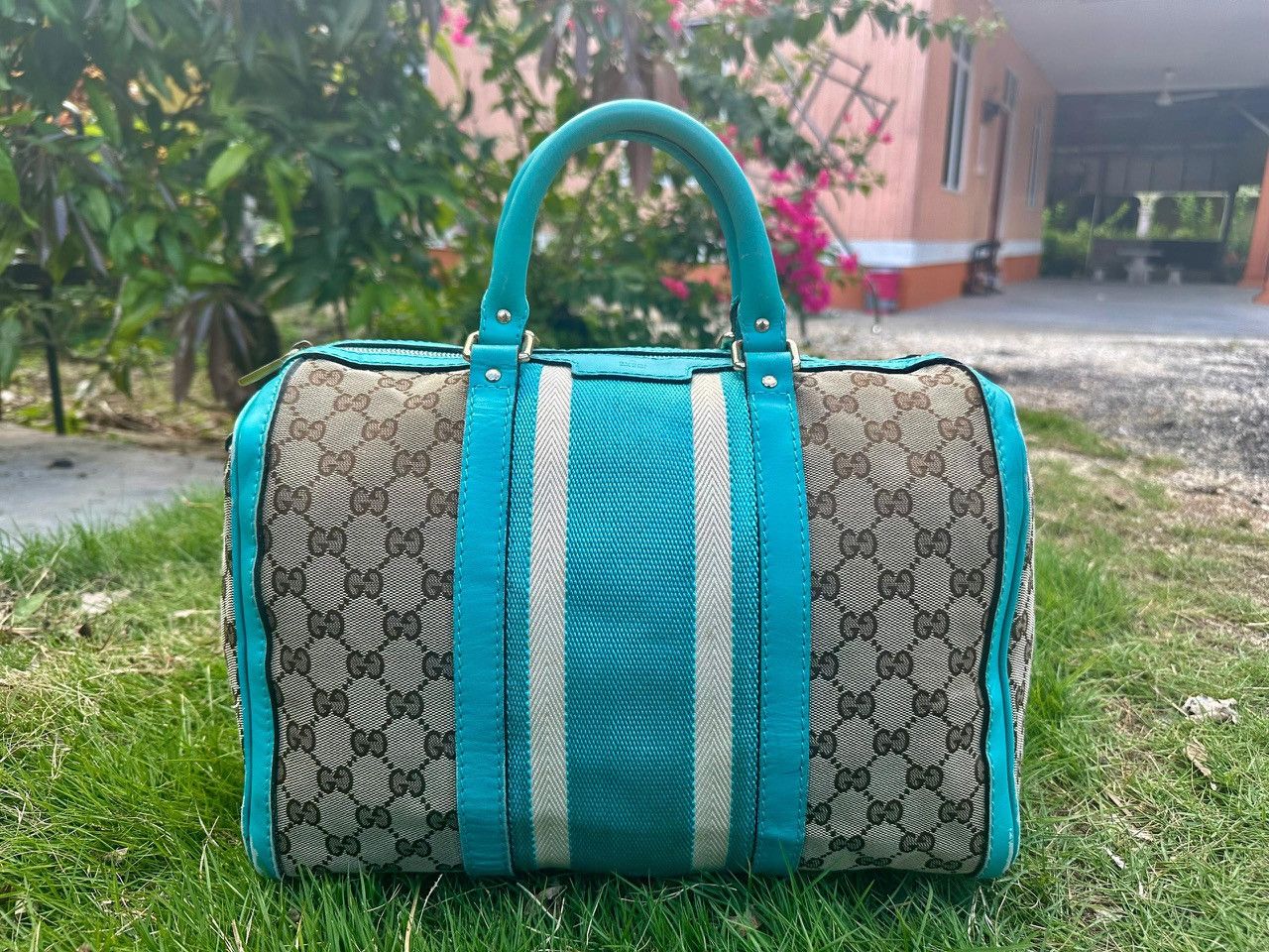Gucci Authentic Gucci GG Monogram Boston Hand Bag Size ONE SIZE - 1 Thumbnail