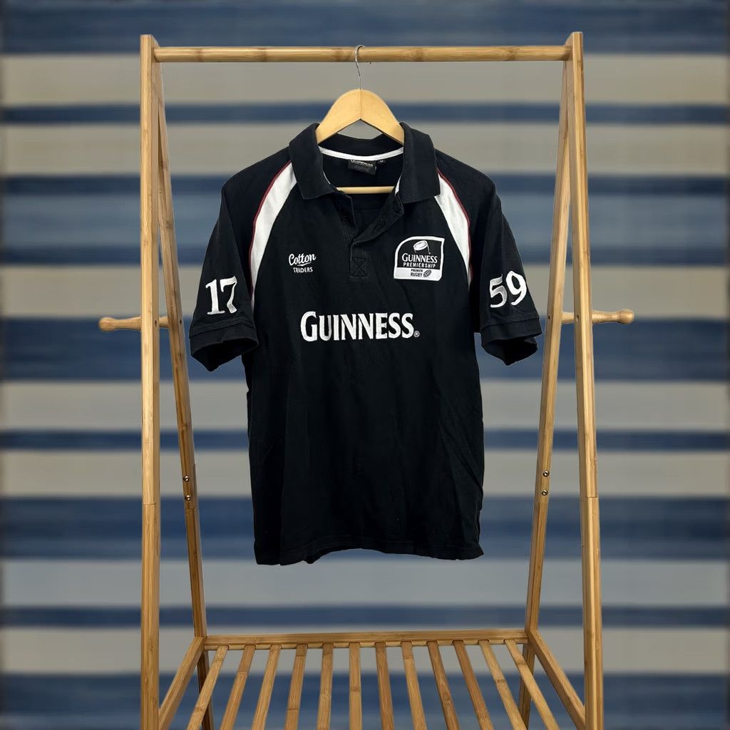 Vintage Guinness Polo Shirt Rugby Black M Mens Polo Shirt Guinness Premier Faded Black Size M Size US M / EU 48-50 / 2 - 1 Thumbnail