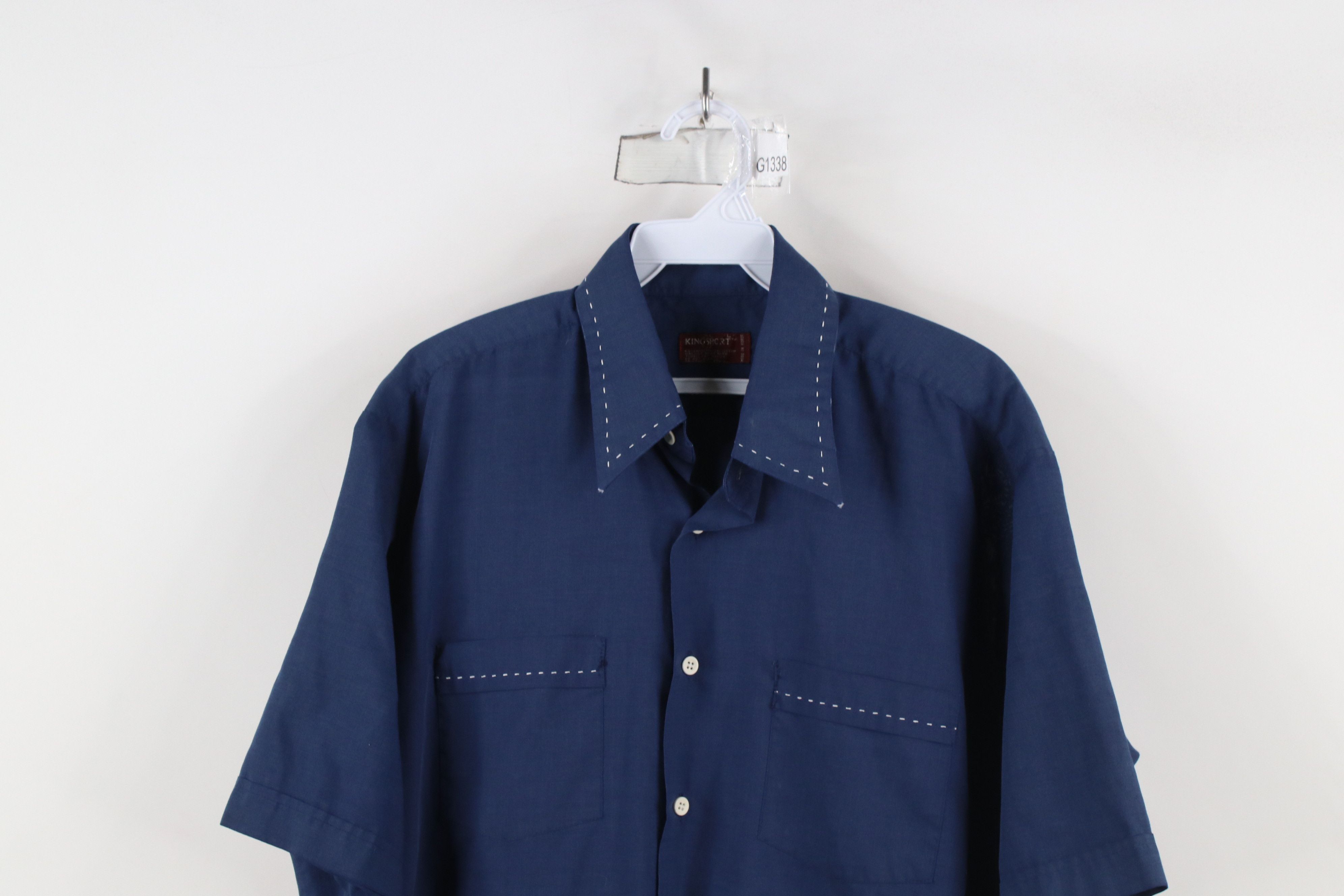 Vintage Vintage 70s Streetwear Short Sleeve Collared Button Shirt Size US L / EU 52-54 / 3 - 2 Thumbnail