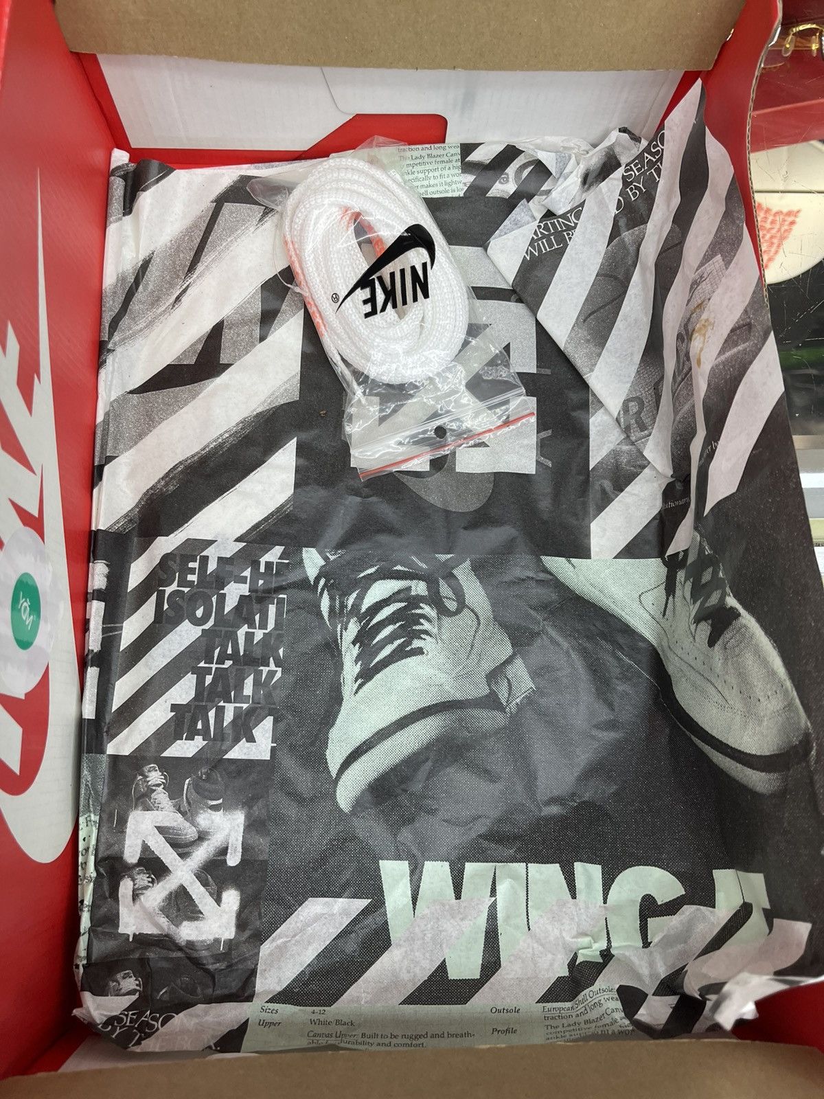 Off-White Size 10.5 - Nike Air Force 1 Off-White Black White Size US 10.5 / EU 43-44 - 16 Thumbnail