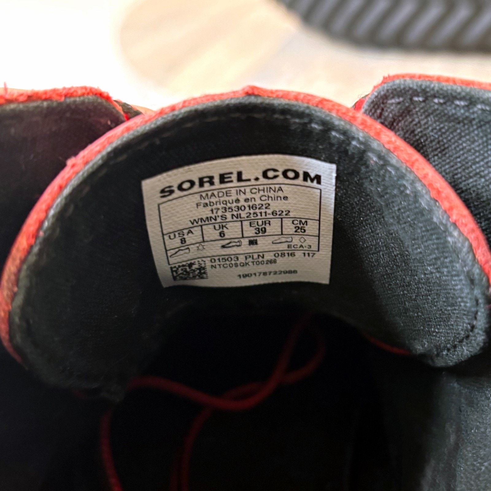 SOREL Sorel Red Duck Boots Waterproof Lace Up Snow Boots Sz 8 Size US 8 / IT 38 - 9 Thumbnail