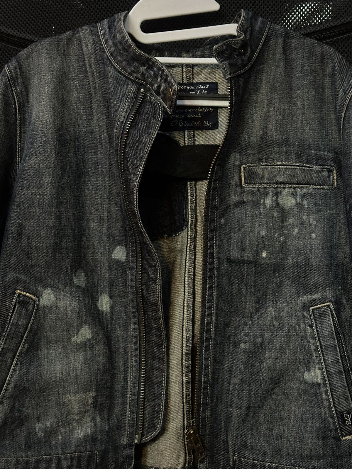 Other Little Big Vintage Denim Distressed Women’s Jacket Size S / US 4 / IT 40 - 1 Thumbnail