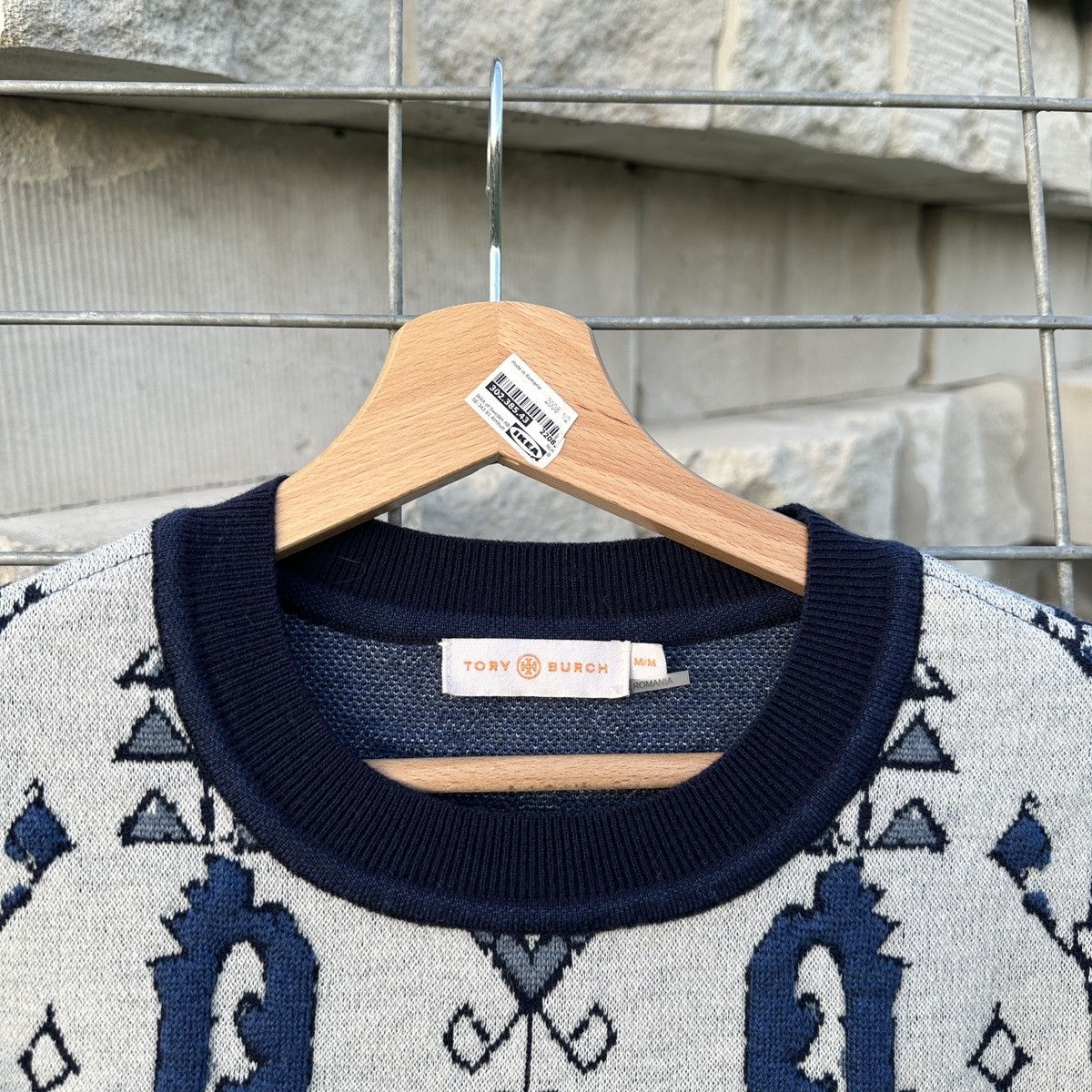 Tory Burch Tory Burch Tapestry Jacquard Sweater Knitwear M Damask Wool Size M / US 6-8 / IT 42-44 - 3 Thumbnail