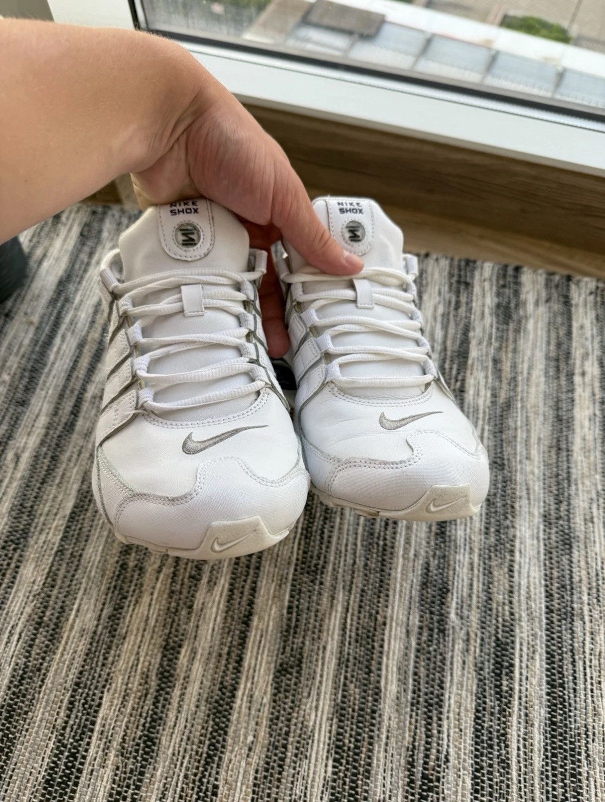 Nike VINTAGE NIKE SHOX SNEAKERS WHITE MENS Y2K DRILL 325200-108 Size US 9.5 / EU 42-43 - 7 Thumbnail