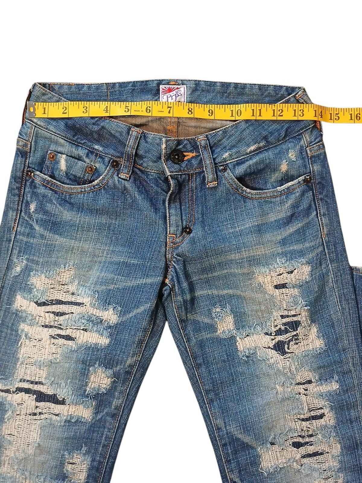 Prps PRPS JAPAN 24x34 Purple Selvedge Distressed Denim Jeans NWOT Size US 26 / EU 42 - 6 Thumbnail