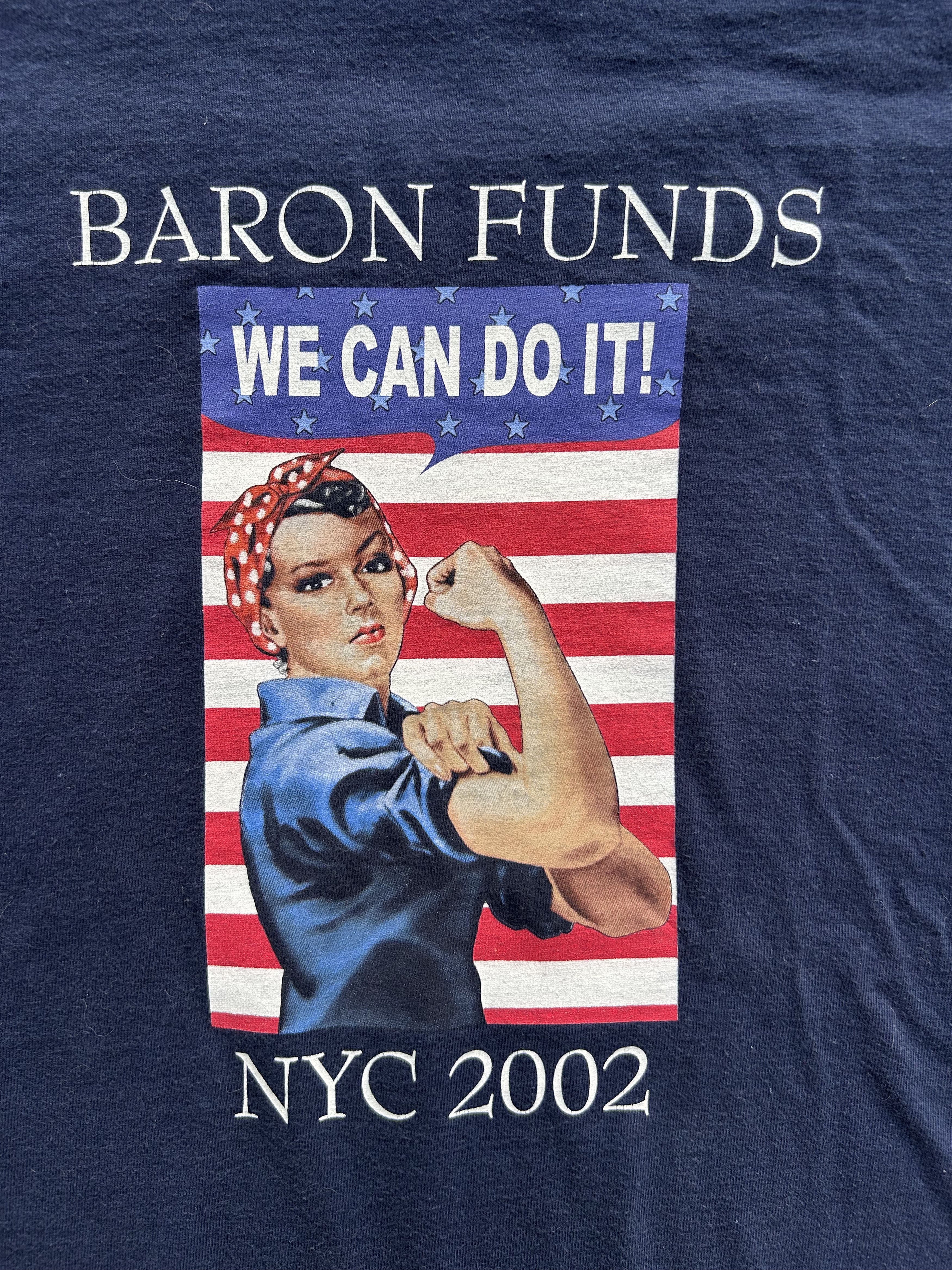 Vintage 2002 Baron Funds Graphic Tee Size US XL / EU 56 / 4 - 3 Thumbnail
