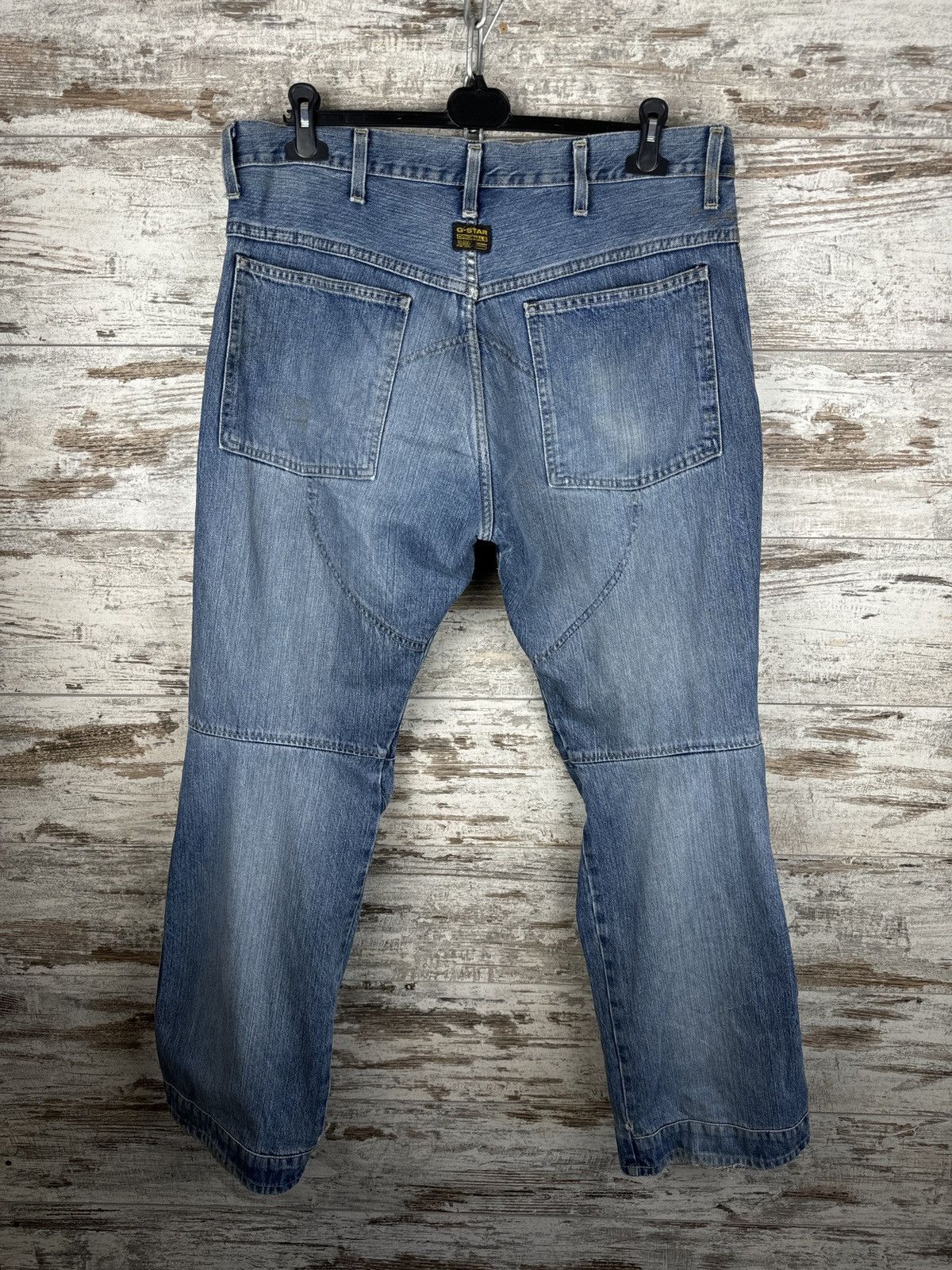 G-Star × Vintage Mens Vintage G Star Raw denim jeans Elwood 3d faded y2k rare Size US 36 / EU 52 - 13 Thumbnail
